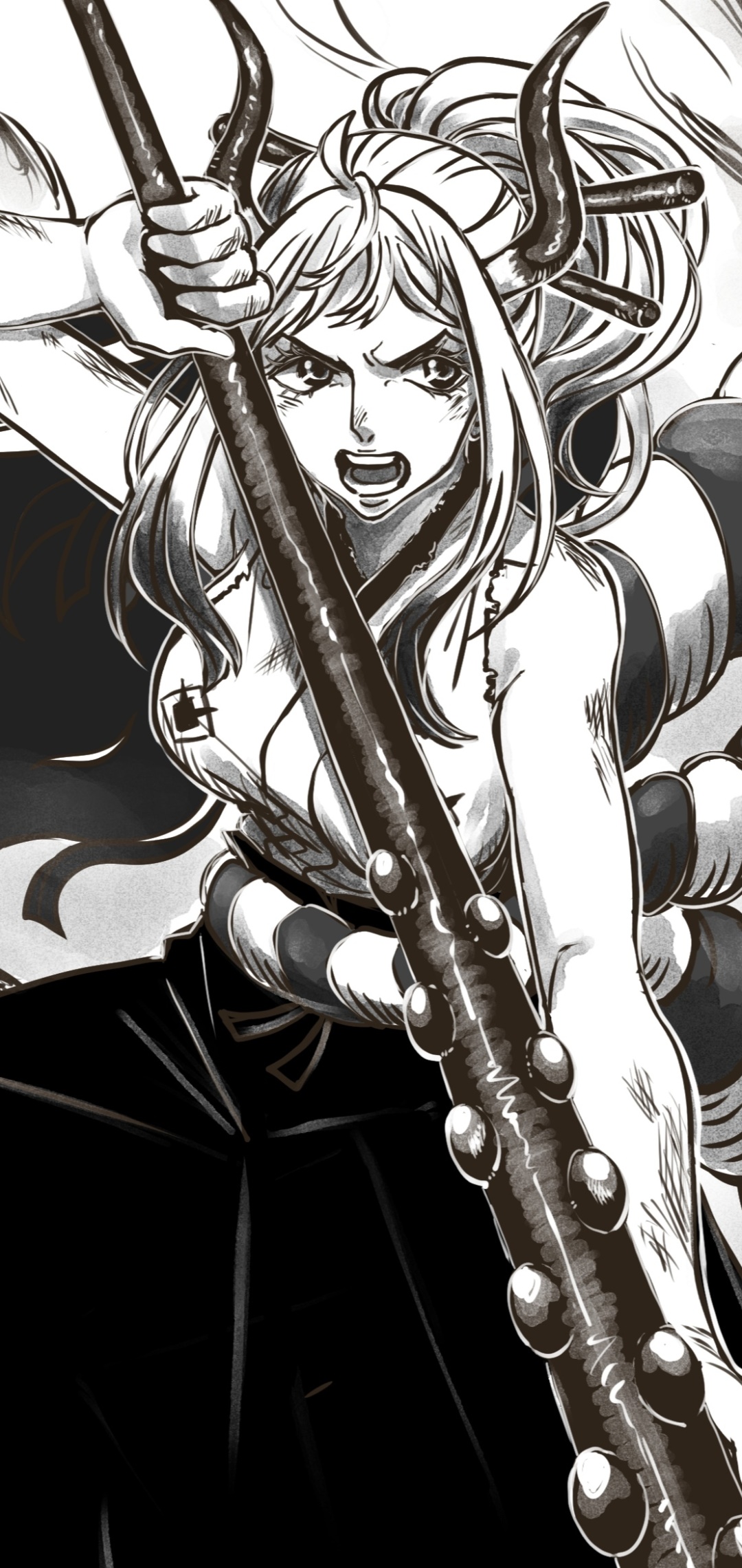 Anime One Piece, Yamato (One Piece), 1080x2280, Phone HD Wallpaper