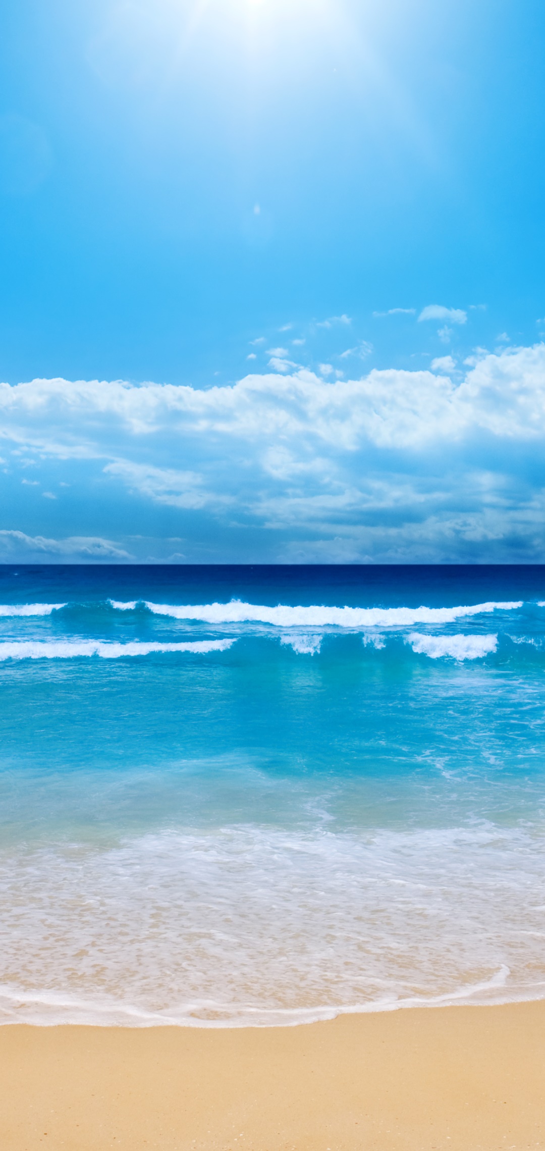 Earth Ocean, Horizon, Sky, 1080x2280, Phone HD Wallpaper