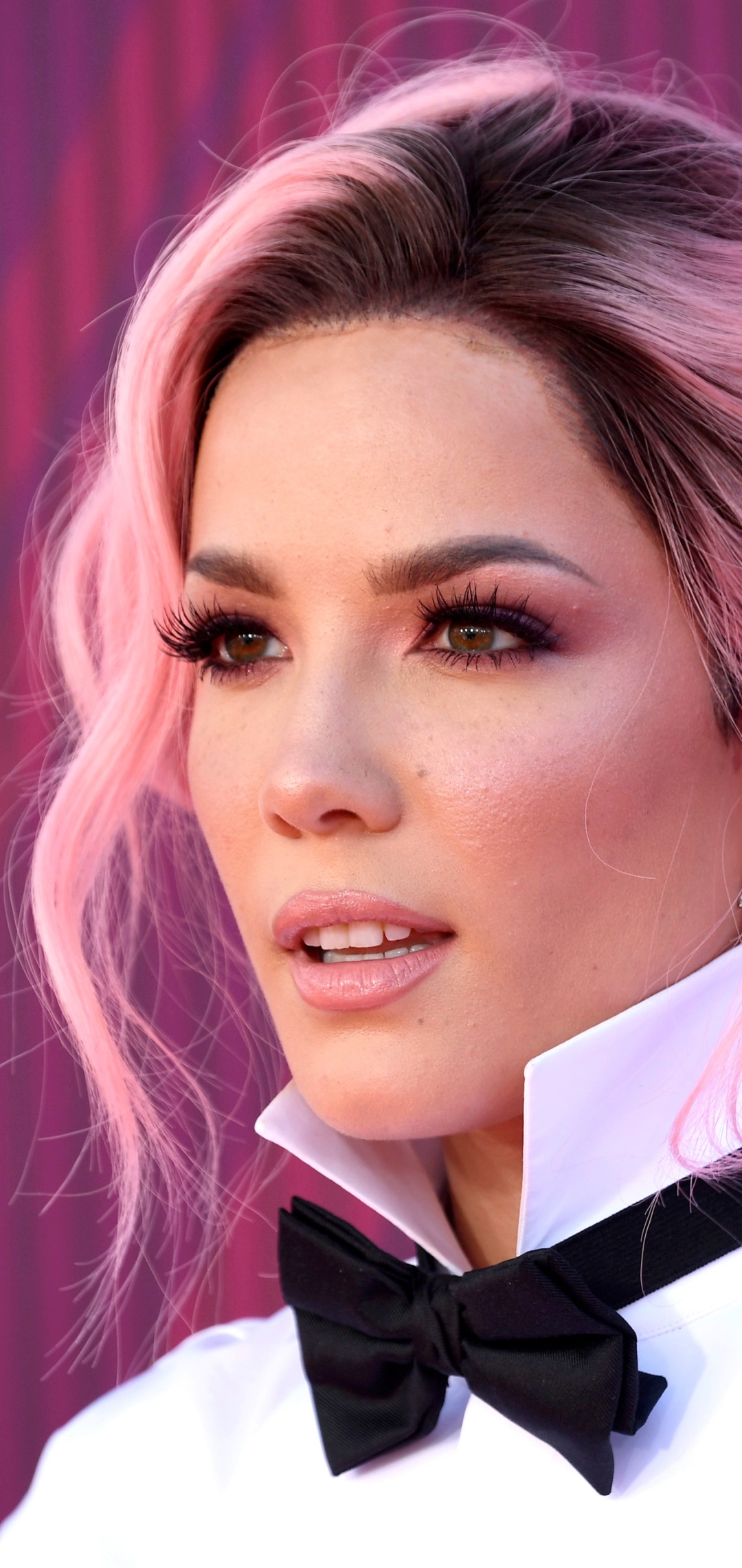 Music Halsey, Halsey (Singer), Pink Hair, Face, American, Singer, 1080x2280, Phone HD Wallpaper