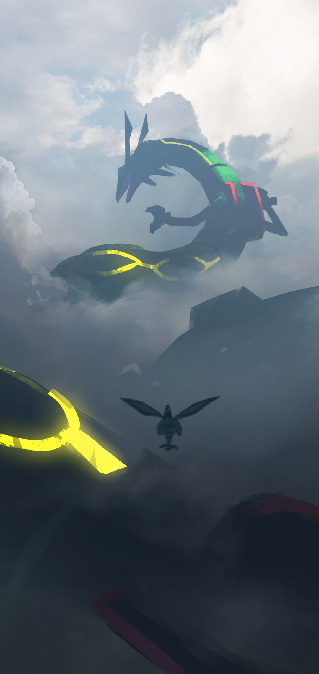 Anime Pokémon, Rayquaza (Pokémon), 1080x2280, Phone HD Wallpaper
