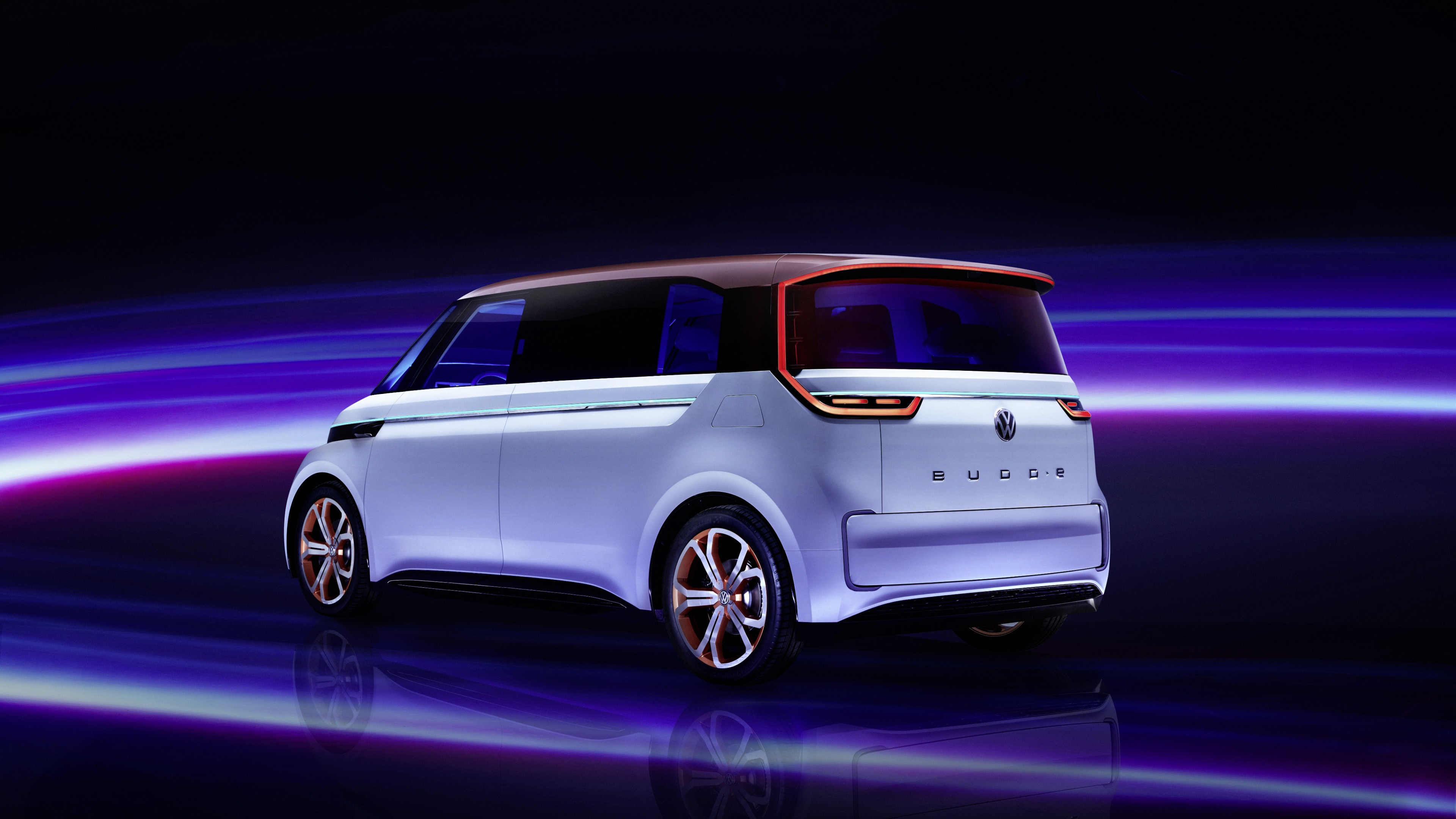 Volkswagen BUDD e, CES 2016, electric, electric cars, microbus, silver, HD Wallpaper