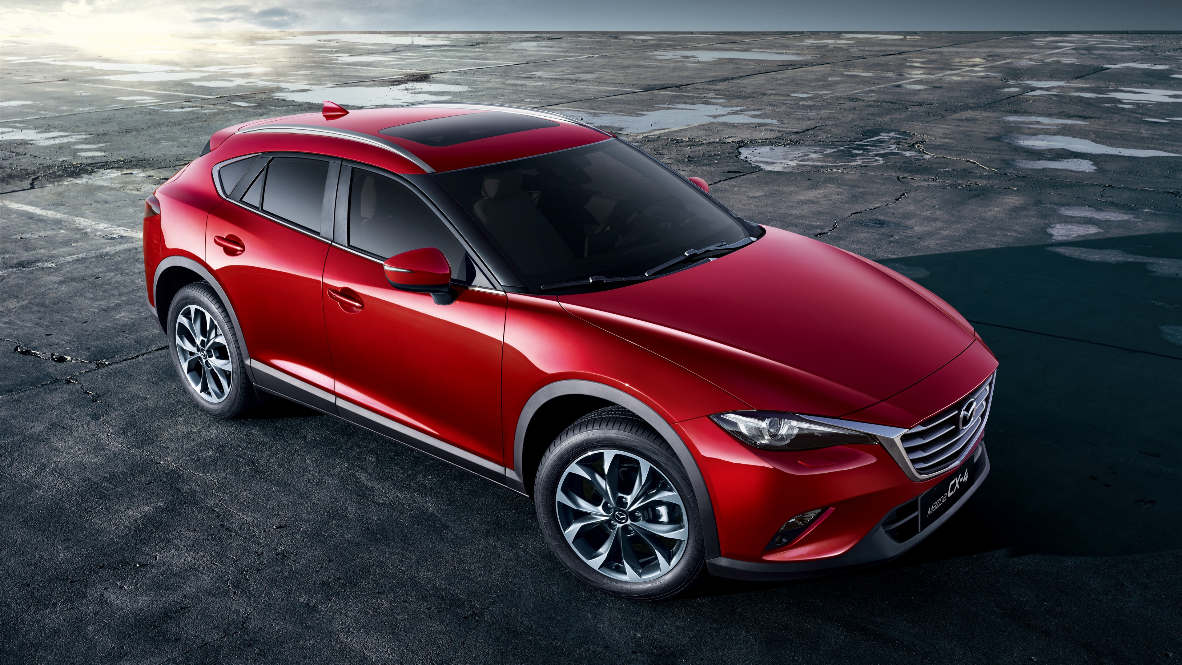 Mazda CX4, crossover, red, HD Wallpaper