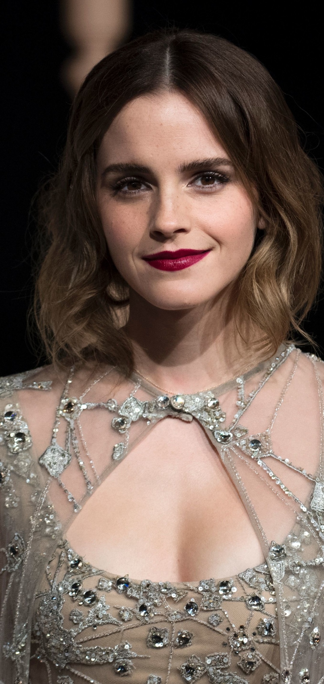 Celebrity Emma Watson, English, Actress, Brunette, British, Lipstick, 1080x2280, Phone HD Wallpaper
