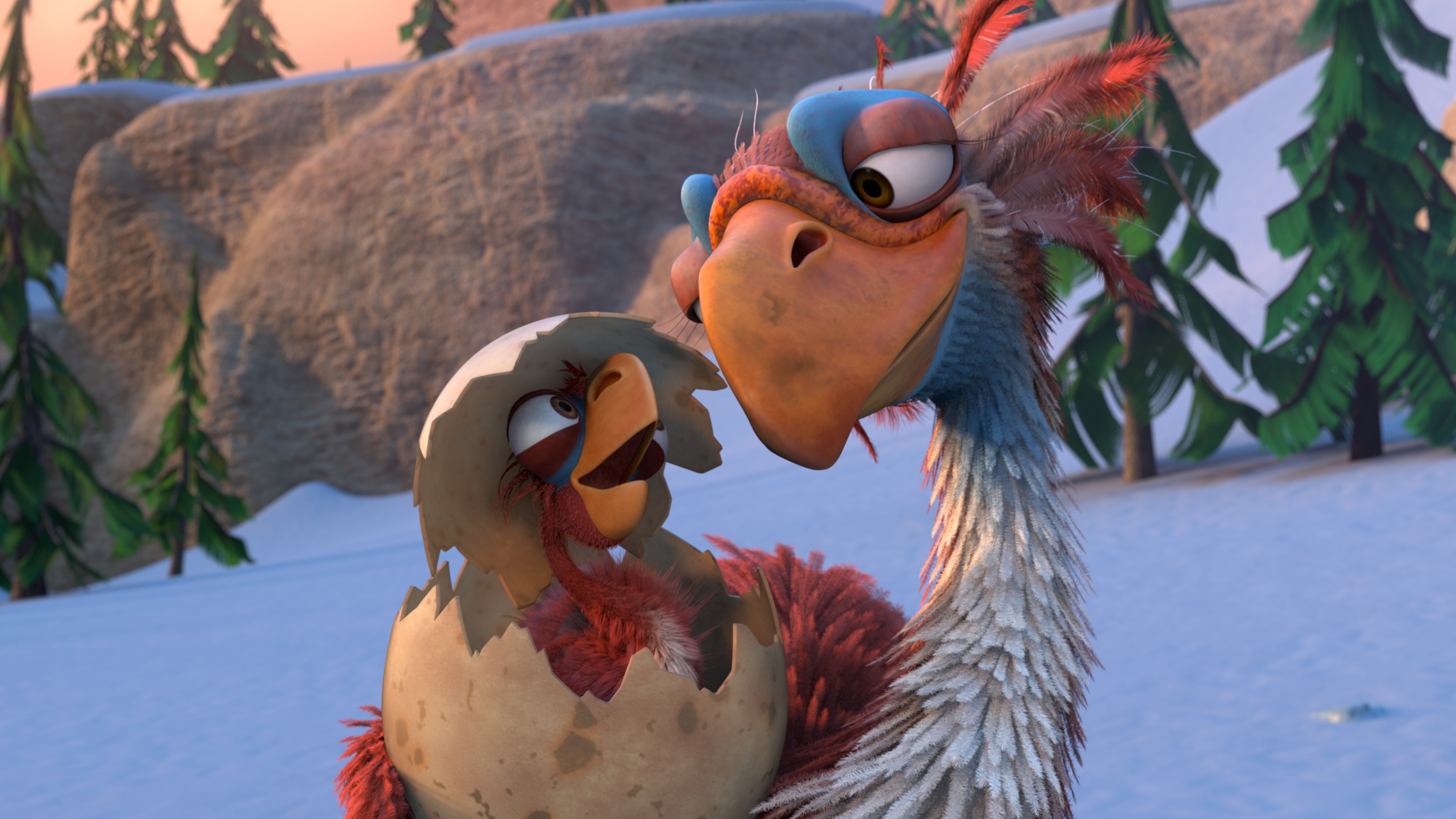 Ice Age :The Great Egg, birds, best animations of 2016, HD Wallpaper
