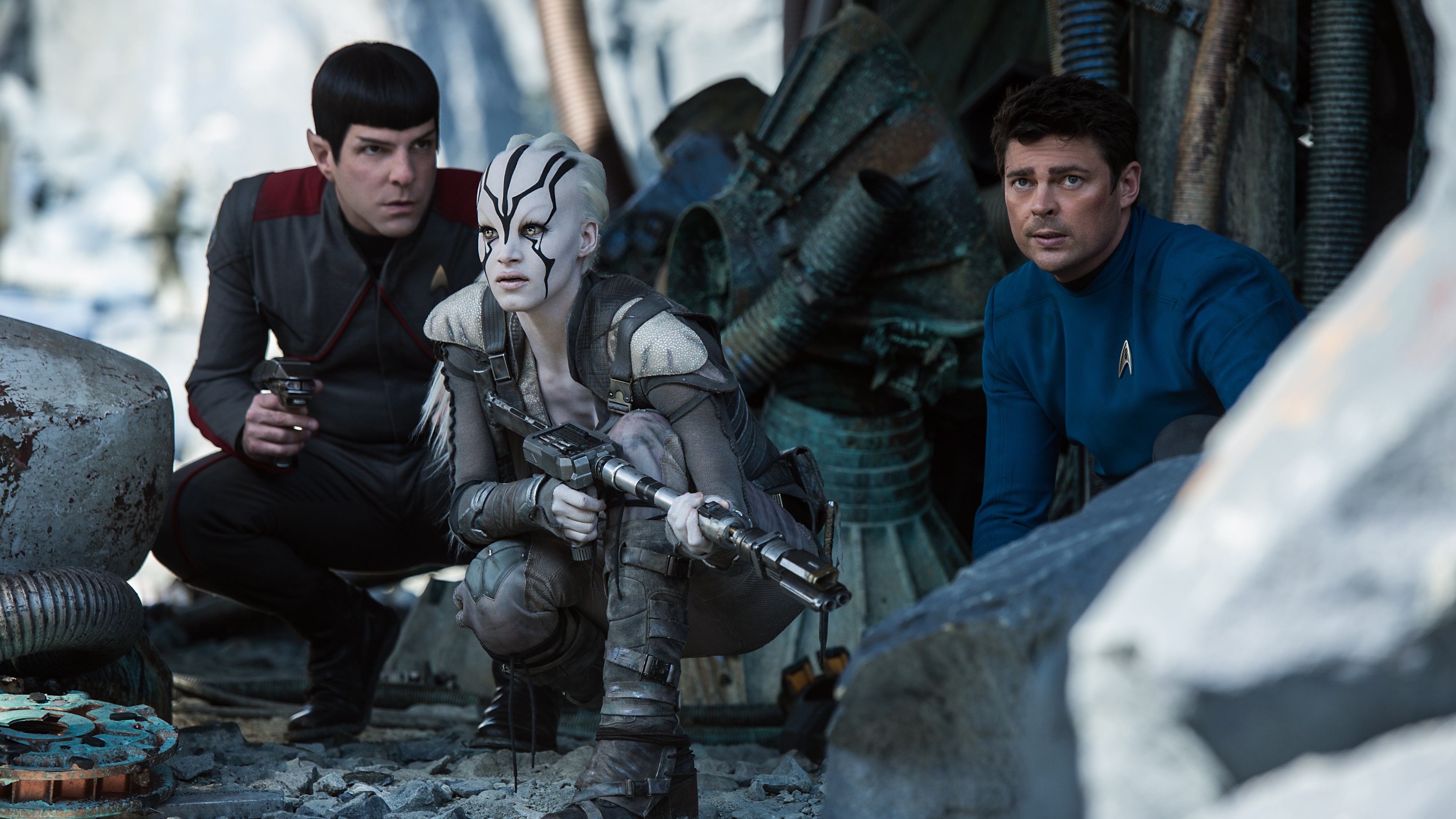 Star Trek Beyond, Sofia Boutella, Simon Pegg, Best movies of 2016, HD Wallpaper