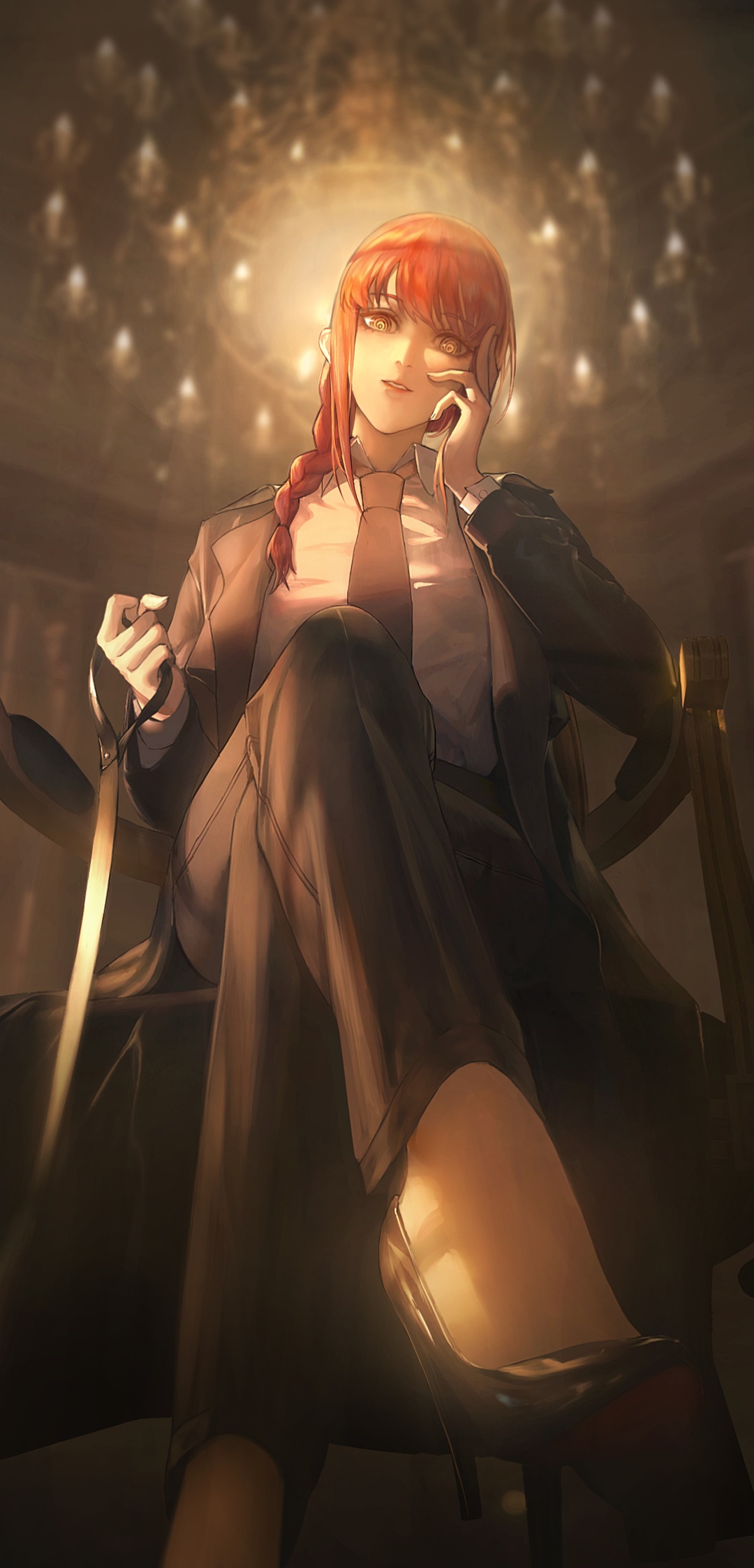 Anime Chainsaw Man, Makima (Chainsaw Man), 1080x2246, Phone HD Wallpaper