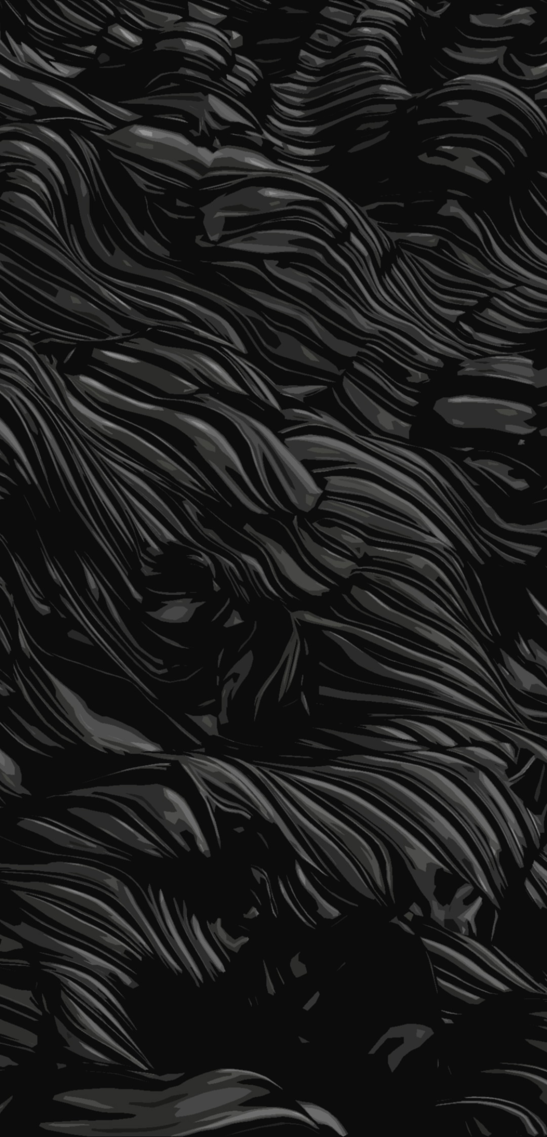 Abstract Black, 1080x2246, Phone HD Wallpaper