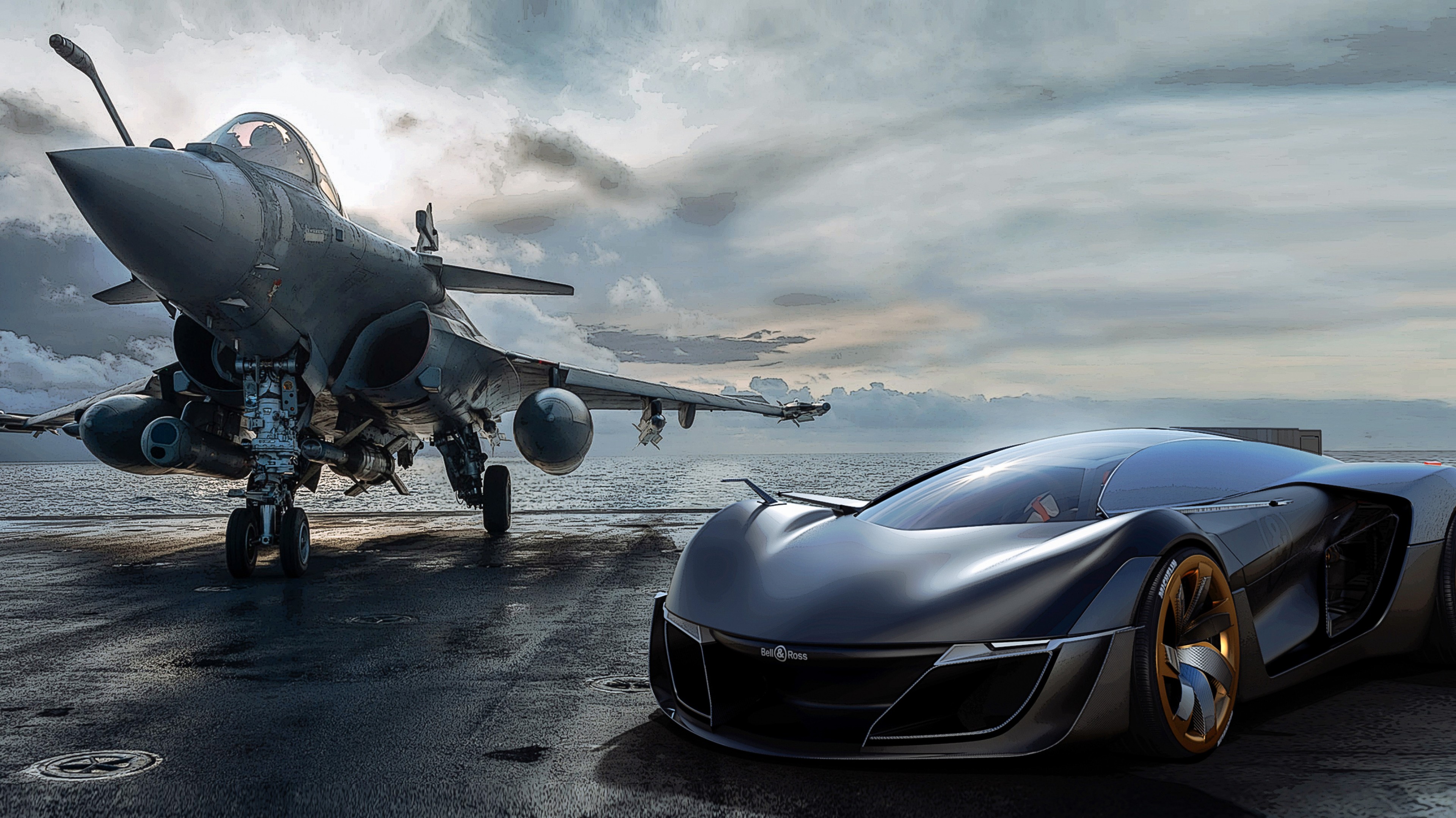 Bell & Ross Aero GT, aircraft, supercar, hypercar, silver, HD Wallpaper