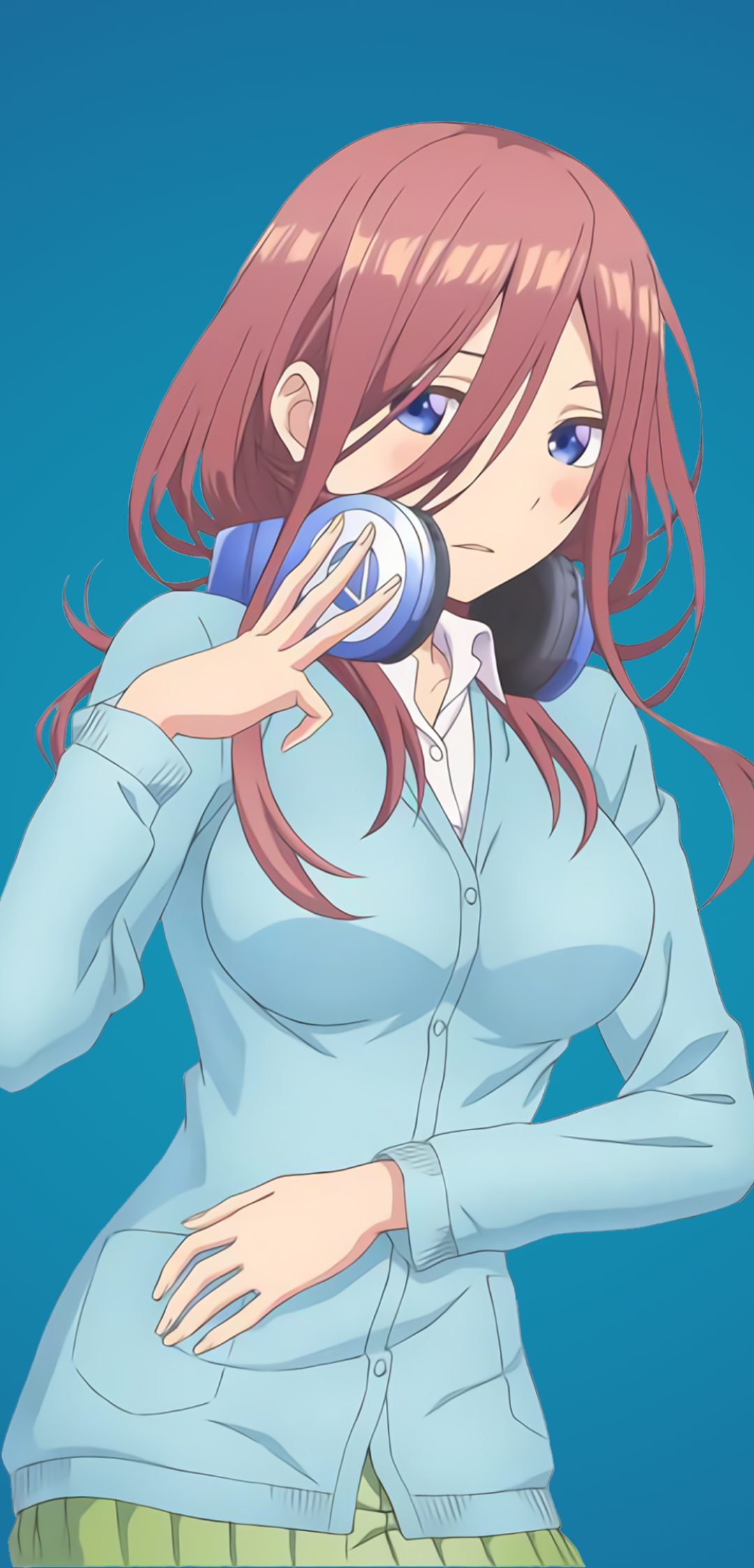 Anime The Quintessential Quintuplets, Miku Nakano, 5-Toubun No Hanayome, 1080x2246, Phone HD Wallpaper