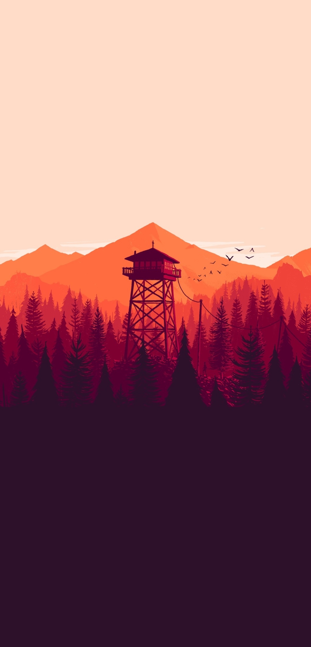 Video Game Firewatch, Tower, 1080x2246, Phone HD Wallpaper