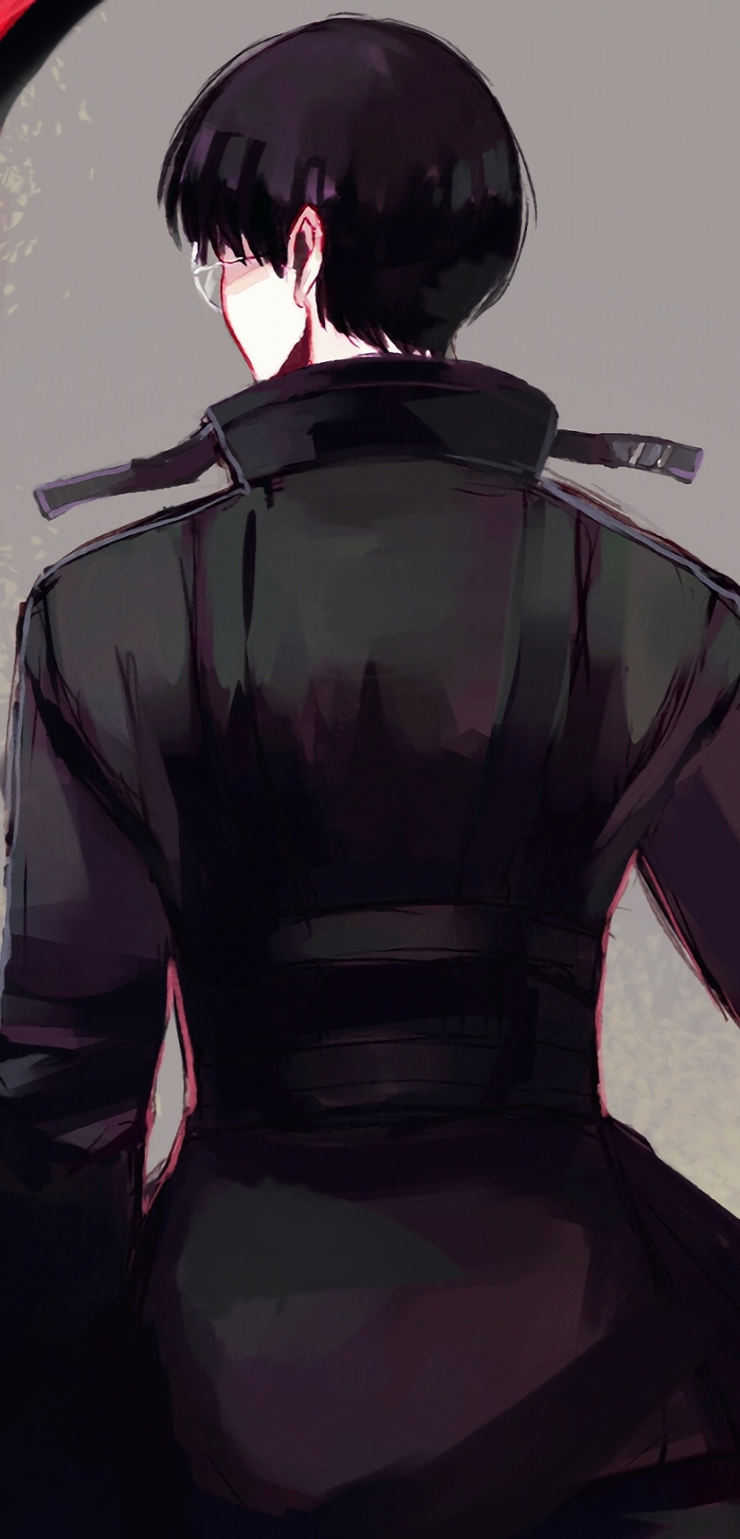 Anime Tokyo Ghoul:re, Black Hair, Kagune (Tokyo Ghoul), Ken Kaneki, Coat, Tokyo Ghoul, 1080x2246, Phone HD Wallpaper