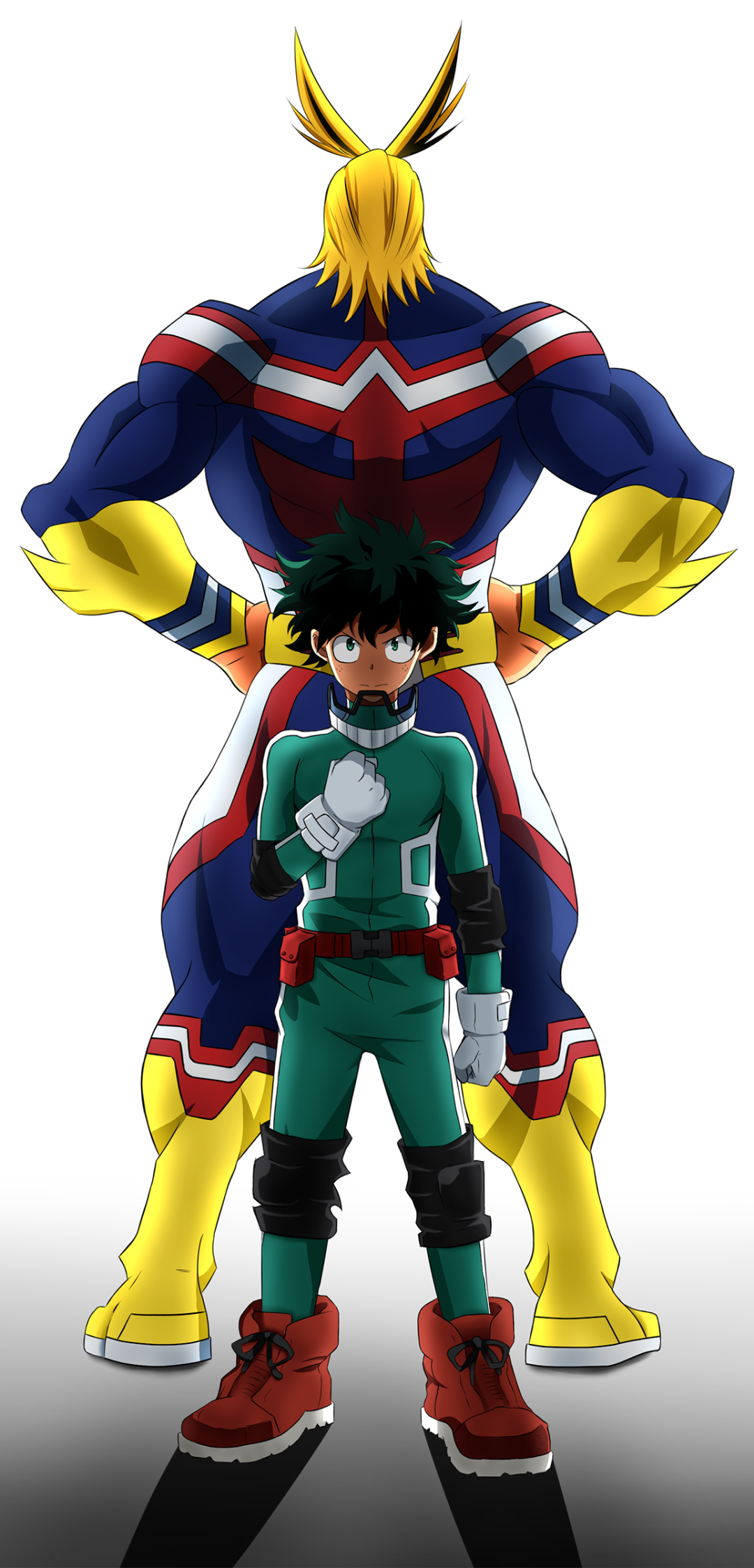 Anime My Hero Academia, Izuku Midoriya, All Might, 1080x2246, Phone HD Wallpaper