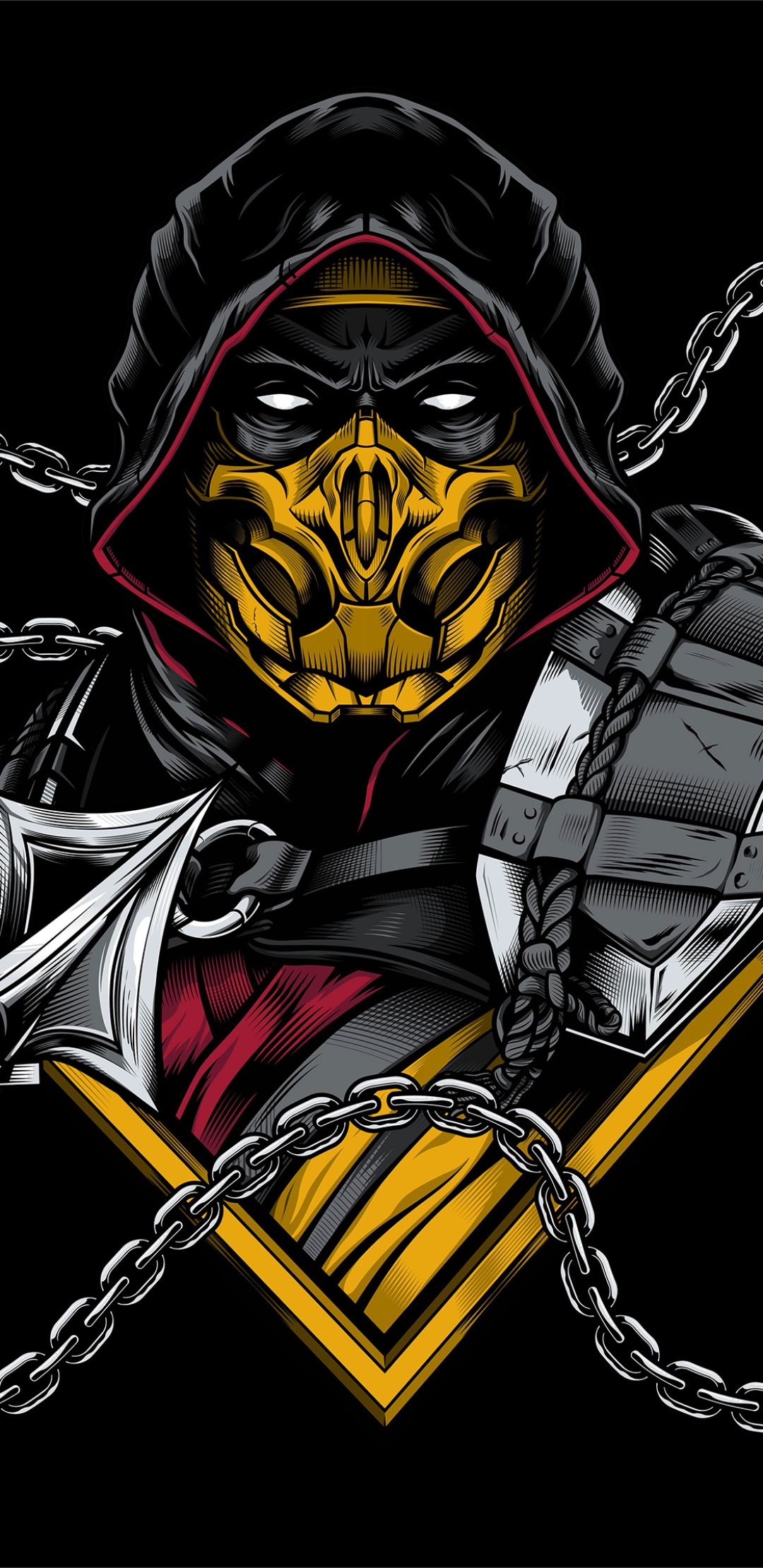 Video Game Mortal Kombat, Scorpion (Mortal Kombat), 1080x2220, Phone HD Wallpaper