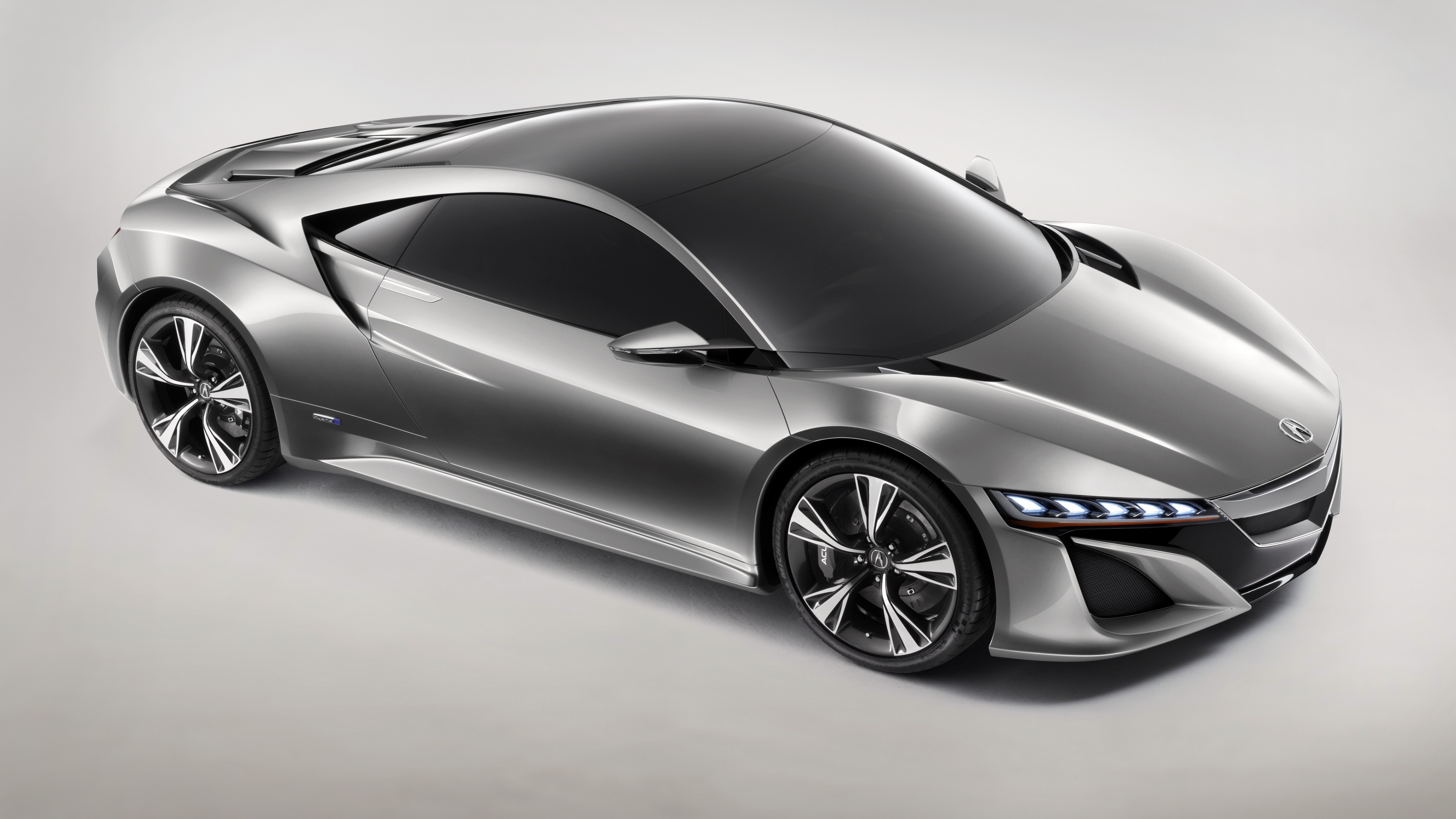 Acura Nsx, supercar, silver, HD Wallpaper