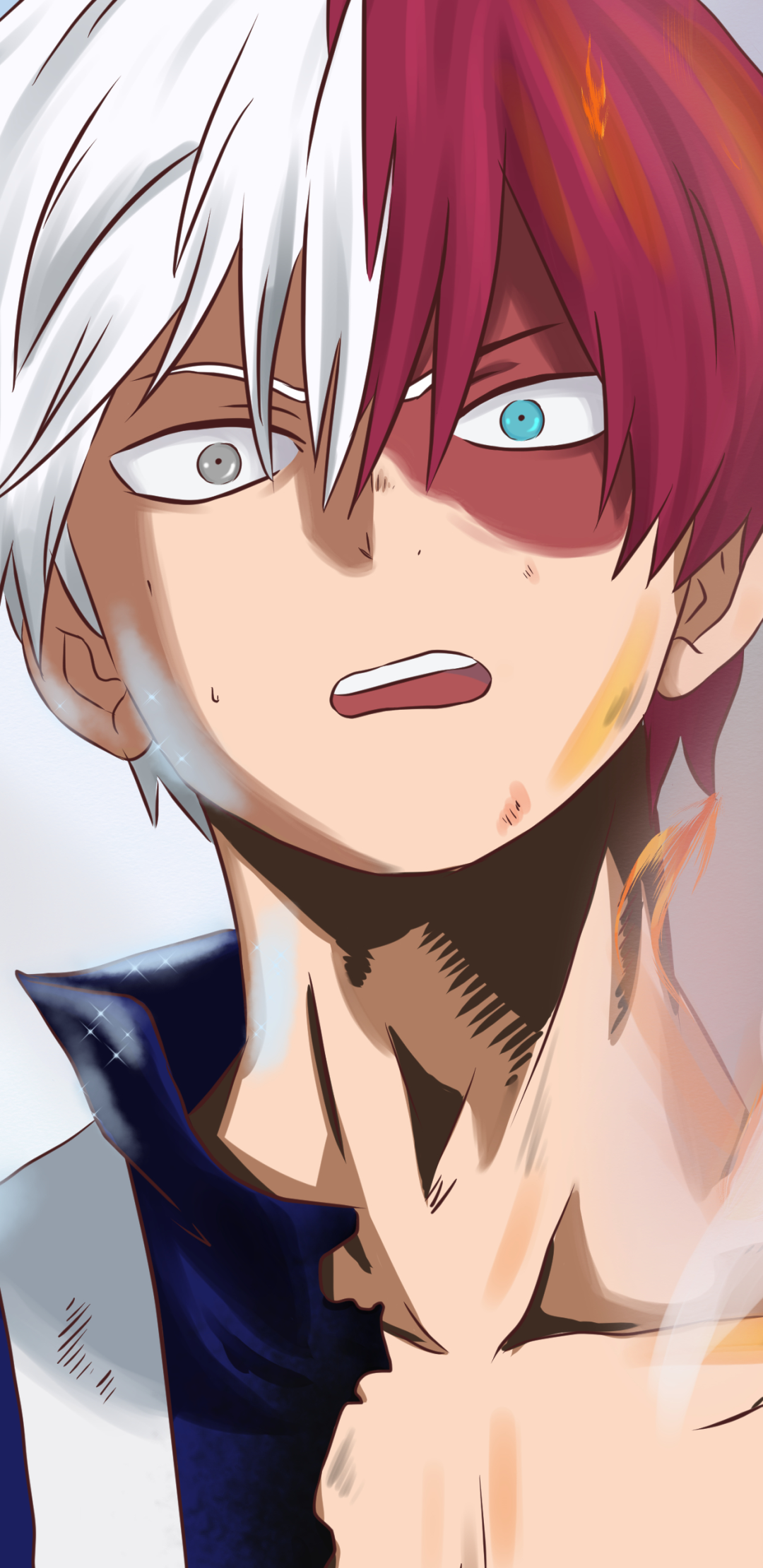 Anime My Hero Academia, Shoto Todoroki, 1080x2220, Phone HD Wallpaper
