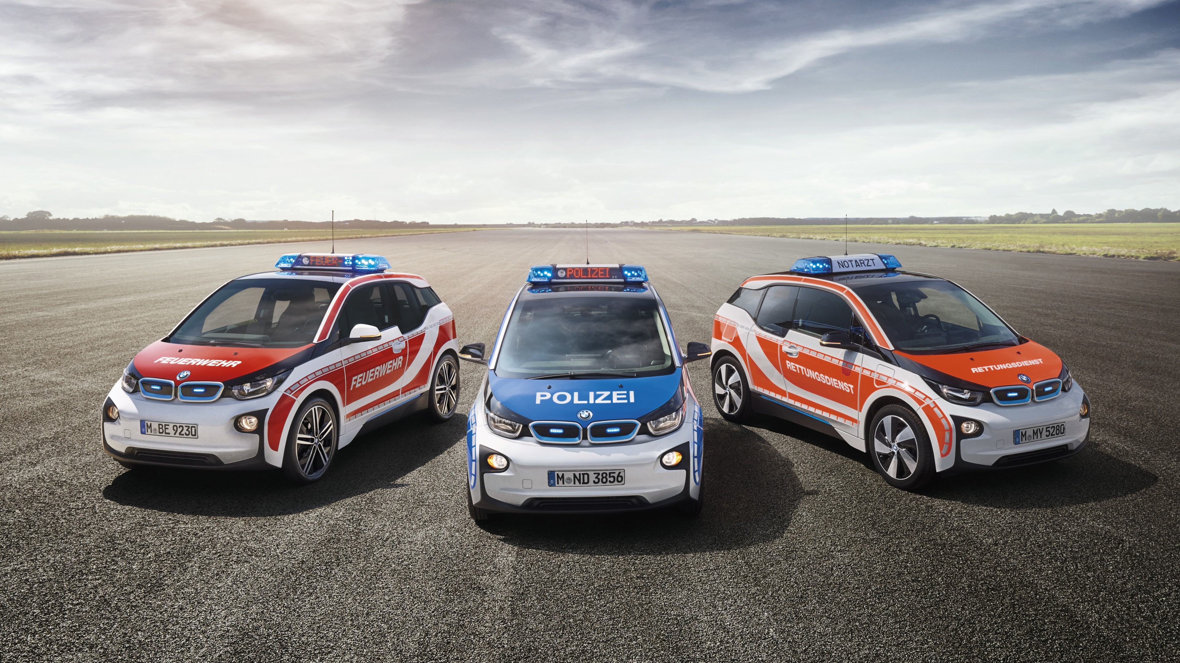 Bmw i3, electric cars, RETTmobil 2016, safety car, HD Wallpaper