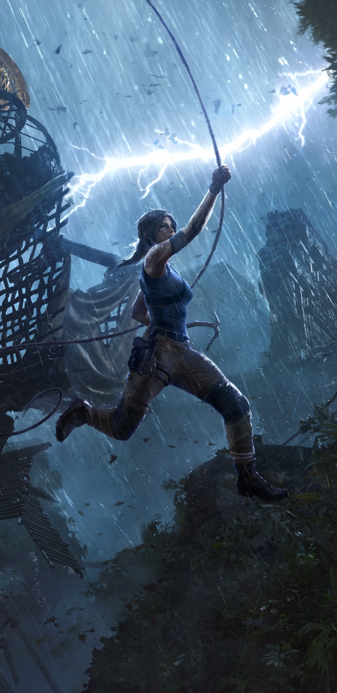 Video Game Shadow of the Tomb Raider, Lara Croft, 1080x2220, Phone HD Wallpaper