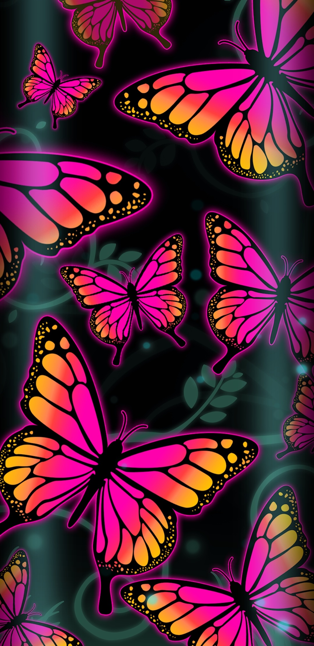 Artistic Butterfly, Colorful, 1080x2220, Phone HD Wallpaper
