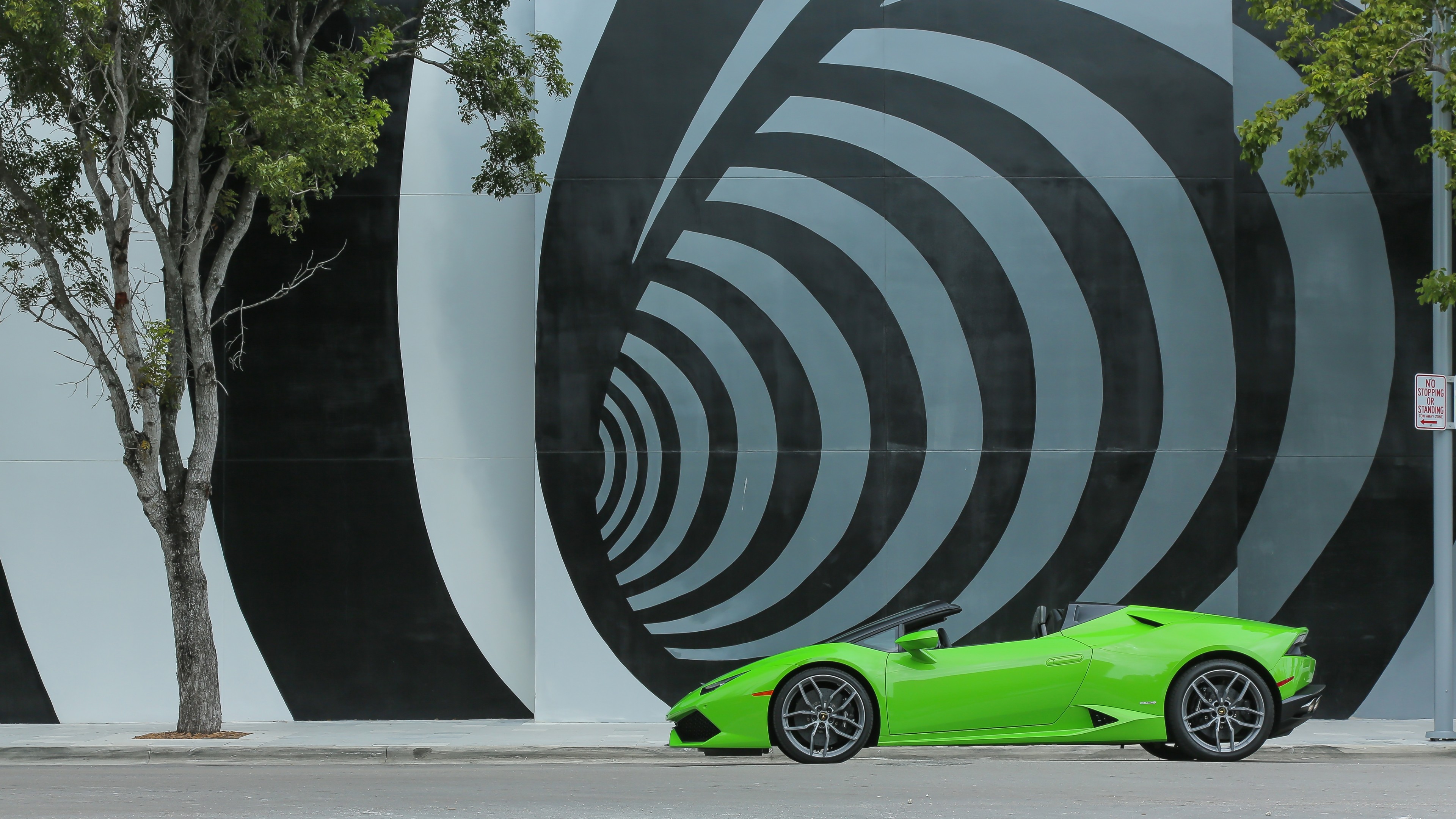 Lamborghini Huracán LP 610-4 Spyder, bodykit, green, HD Wallpaper