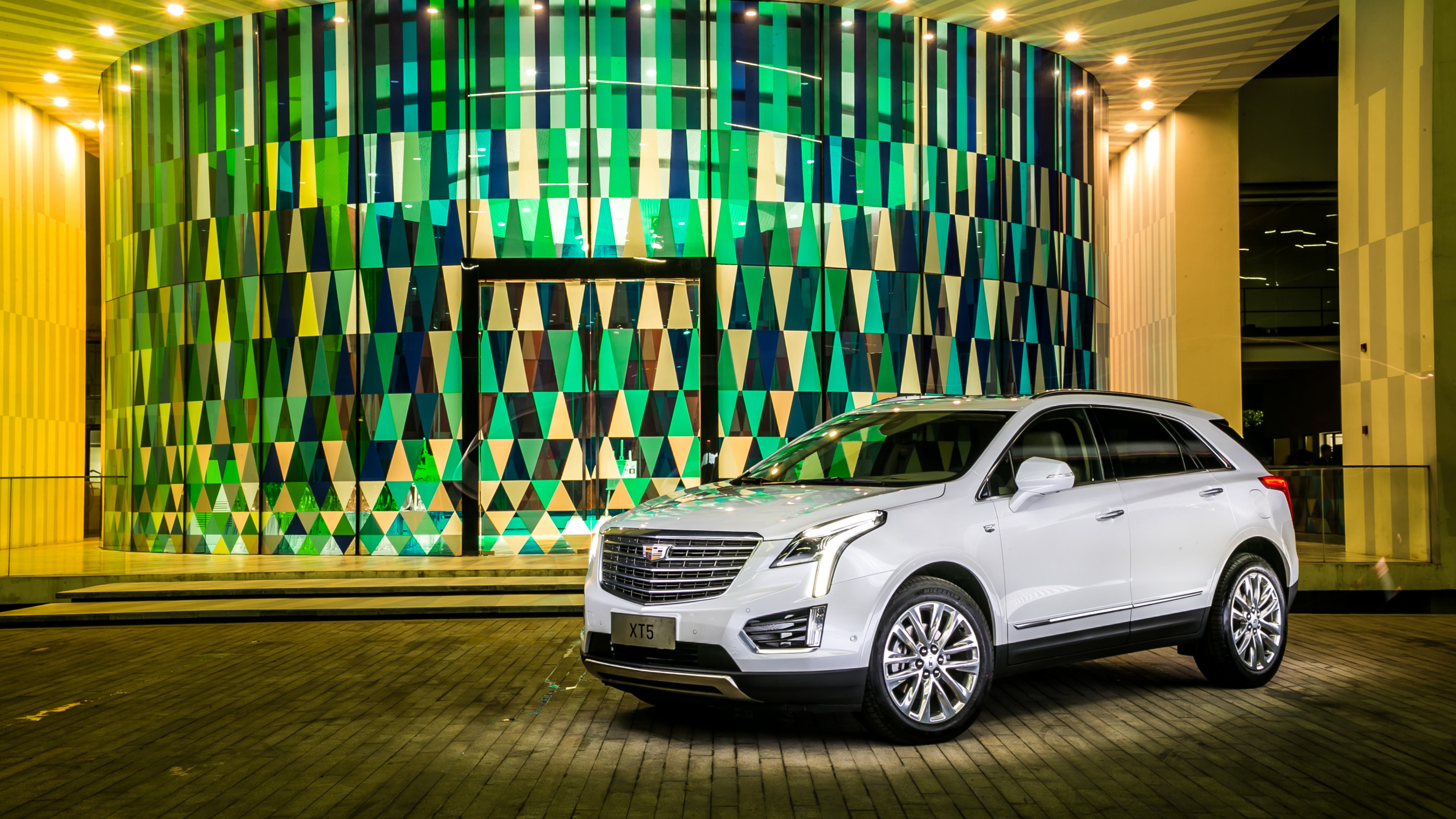Cadillac XT5, crossover, white, HD Wallpaper
