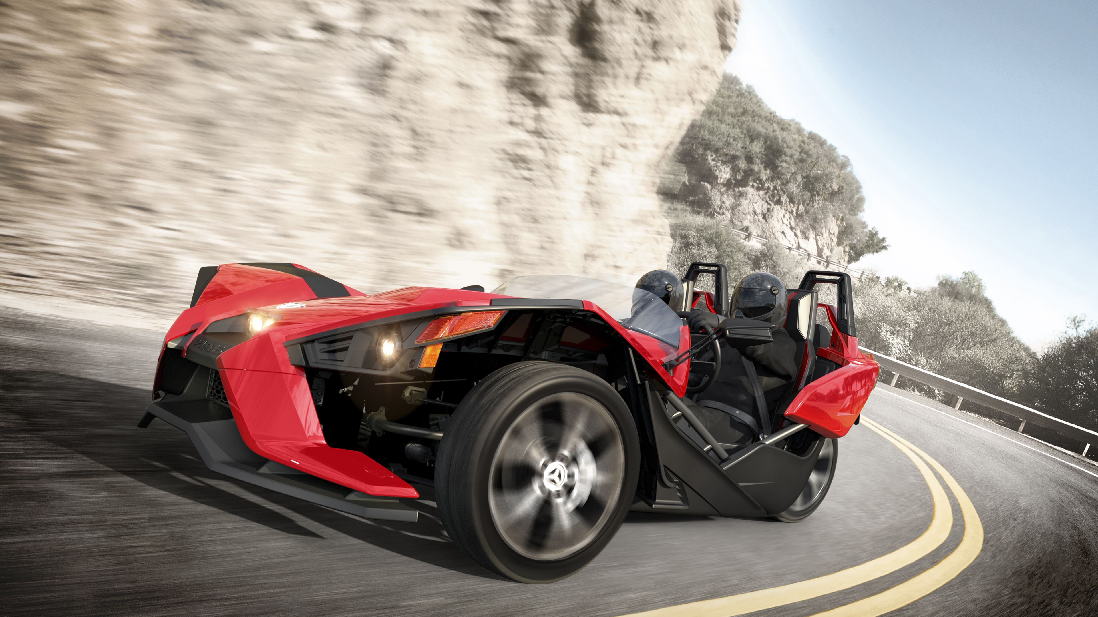 Polaris Slingshot, limited edition, black, HD Wallpaper