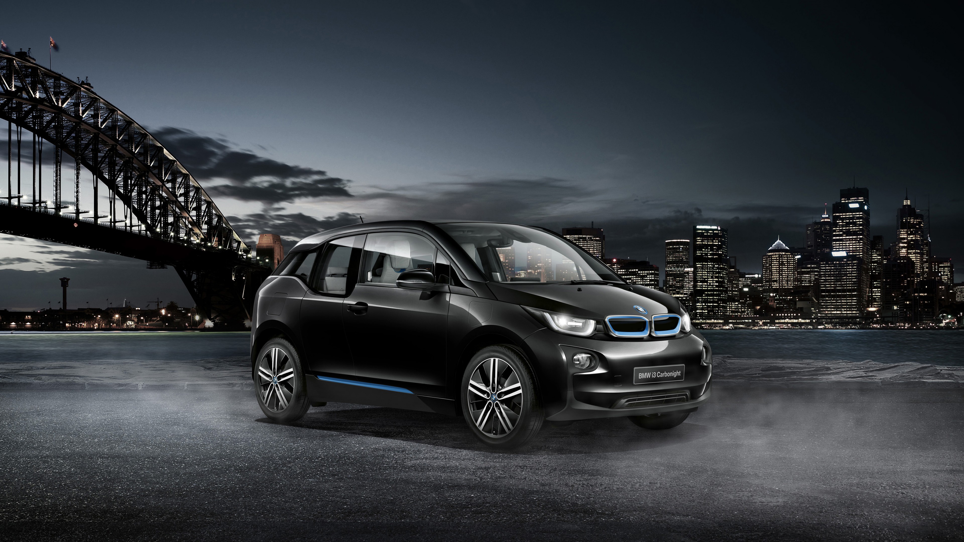 BMW i3 Carbonight, electric cars, electric, black, HD Wallpaper