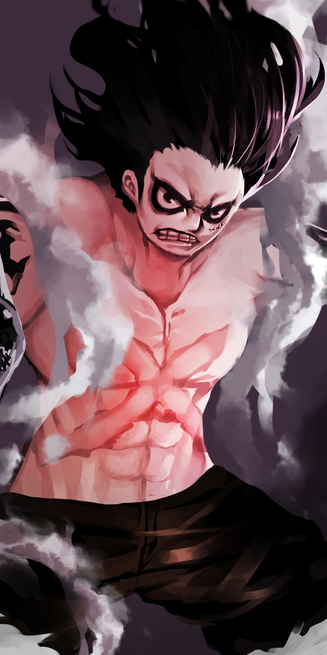 Anime One Piece, Monkey D. Luffy, Gear Fourth, 1080x2160, Phone HD Wallpaper