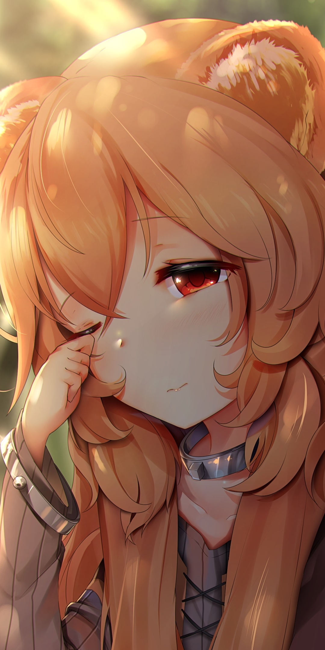 Anime The Rising of the Shield Hero, Raphtalia (The Rising Of The Shield Hero), Red Eyes, Animal Ears, 1080x2160, Phone HD Wallpaper