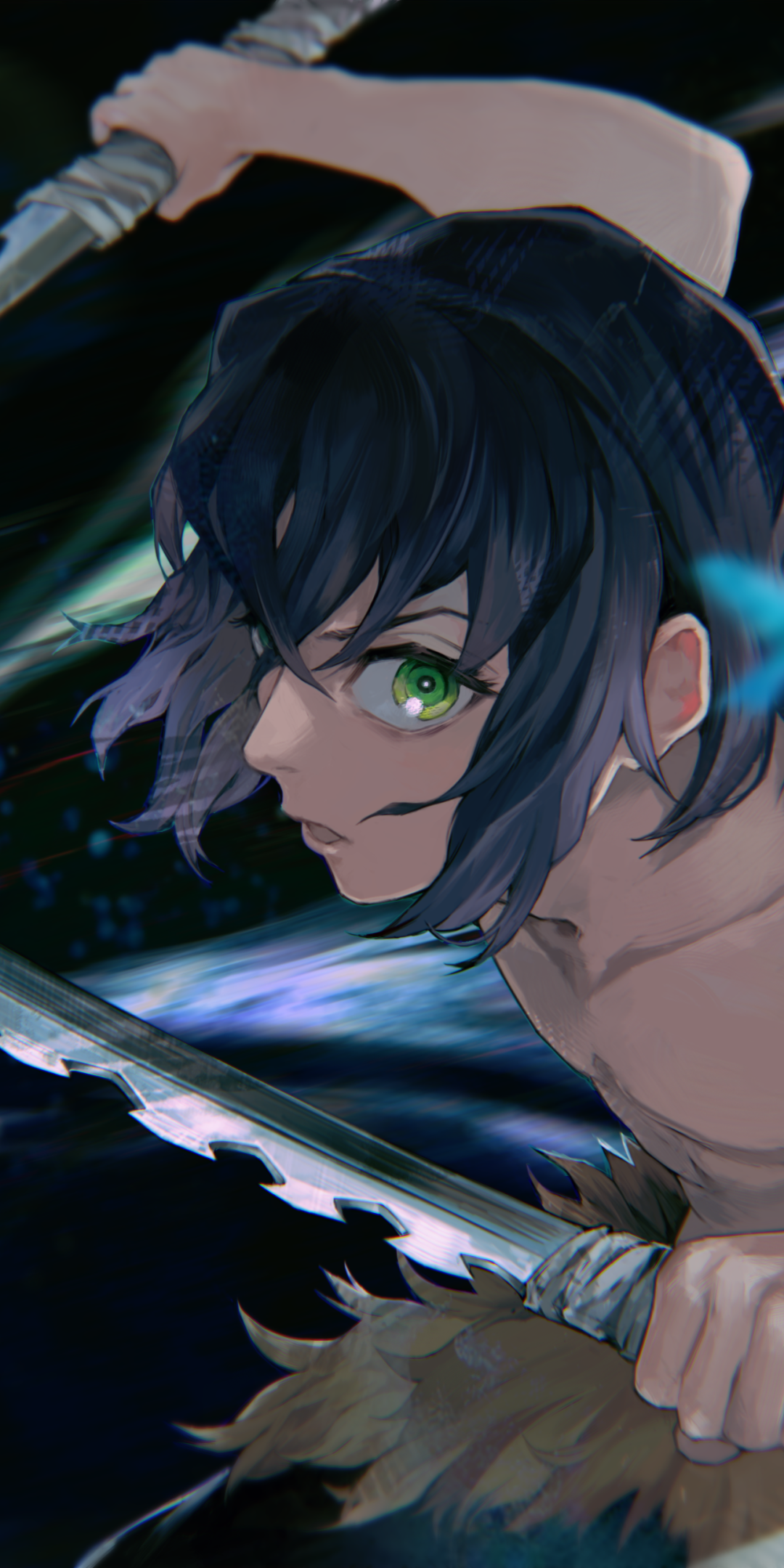 Anime Demon Slayer: Kimetsu no Yaiba, Inosuke Hashibira, 1080x2160, Phone HD Wallpaper