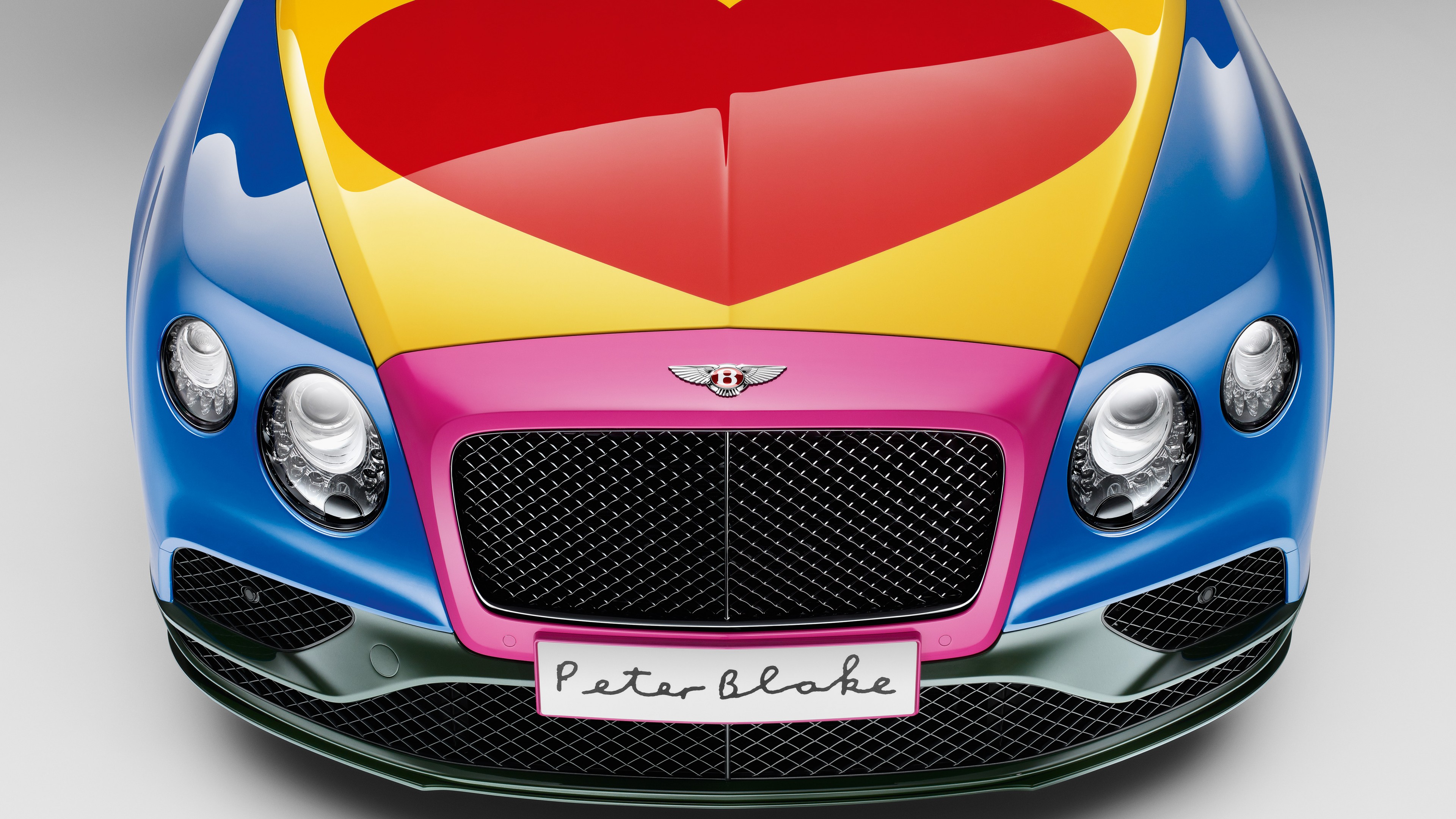 Bentley Continental GT, pop art, Peter Blake, cabriolet, hurt, HD Wallpaper
