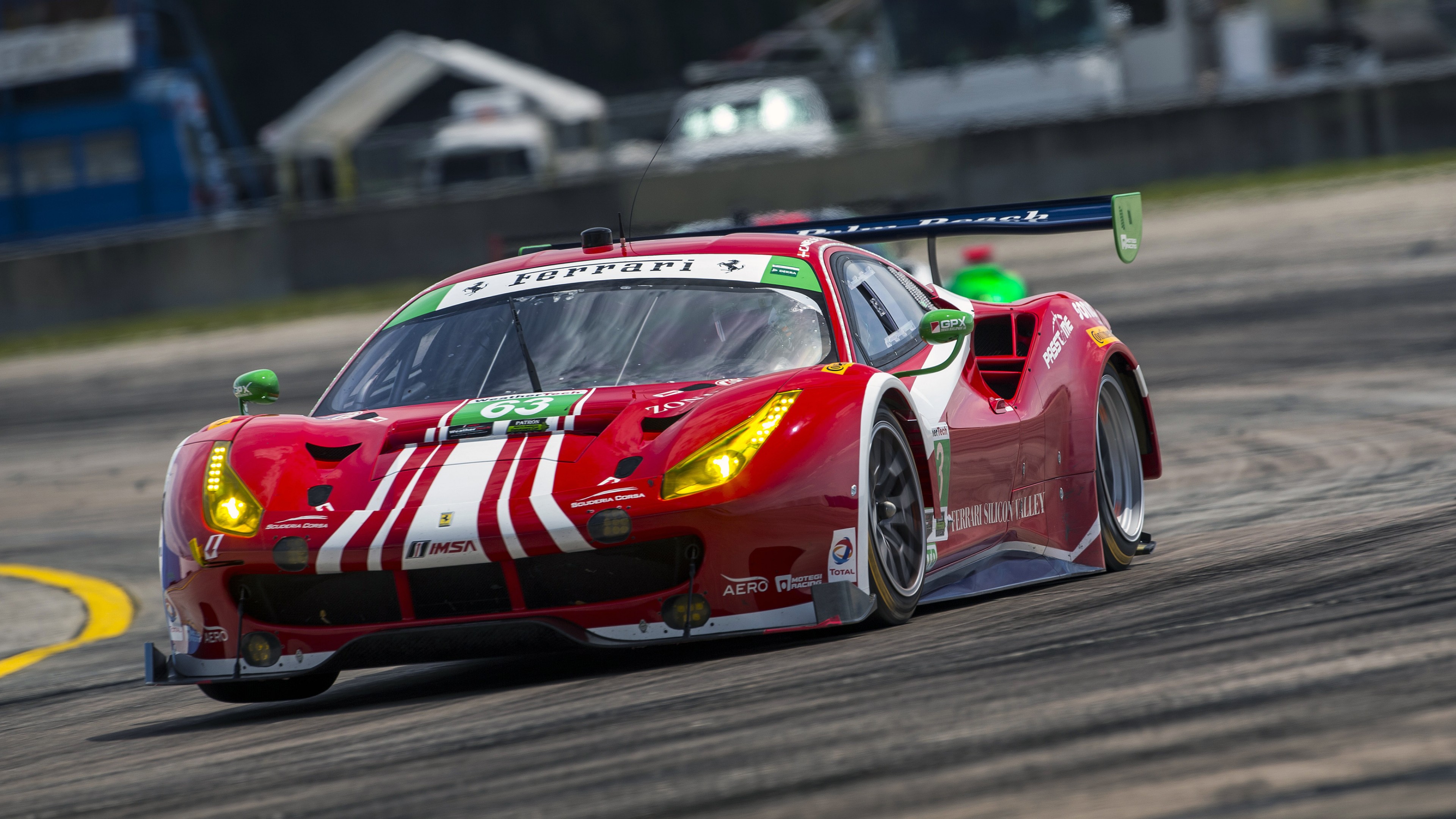 Ferrari 488 GTE, sport cars, race cars, red, HD Wallpaper