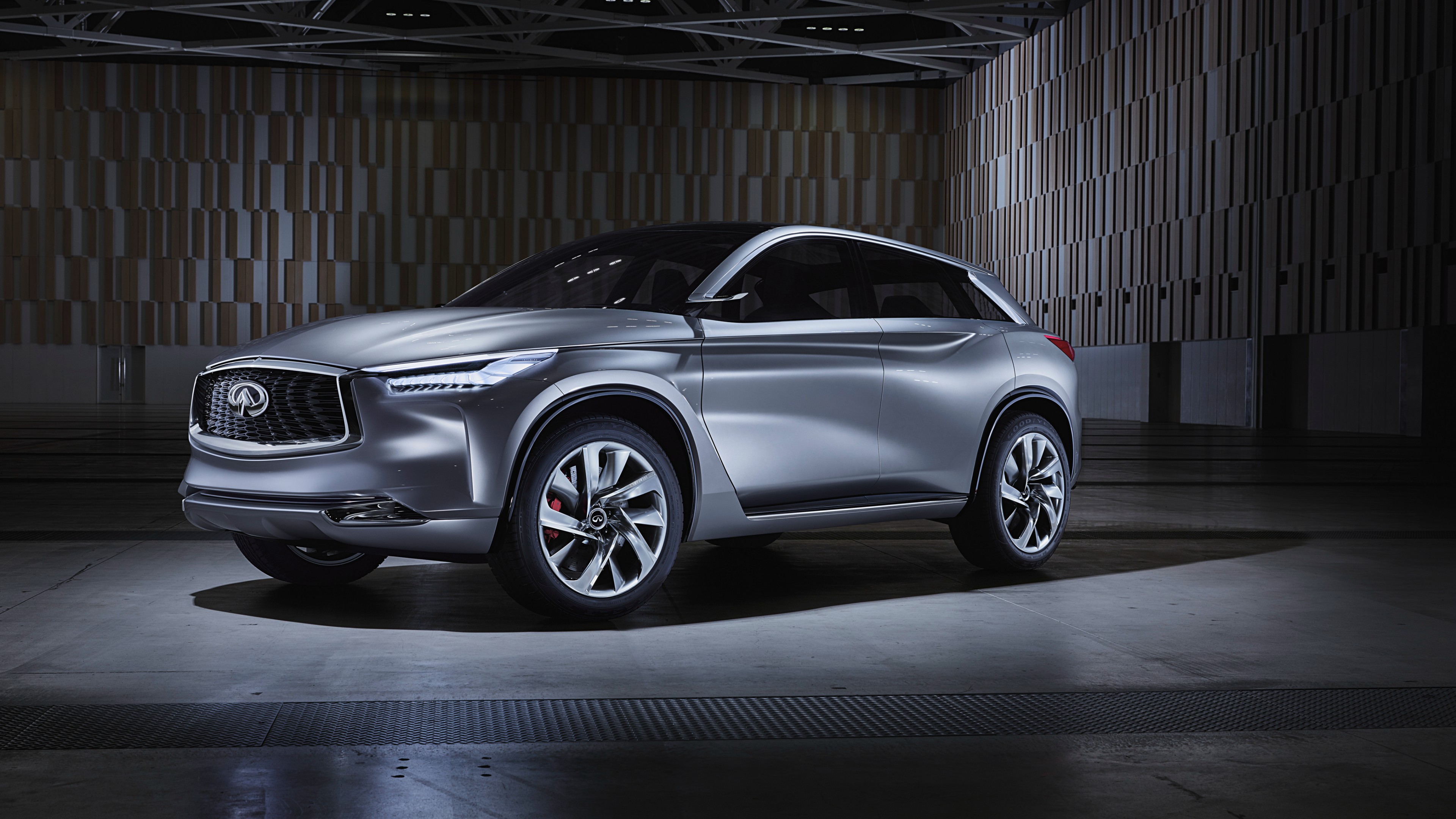 Infiniti QX Sport Inspiration, Beijing Motor Show 2016, crossover, silver, HD Wallpaper