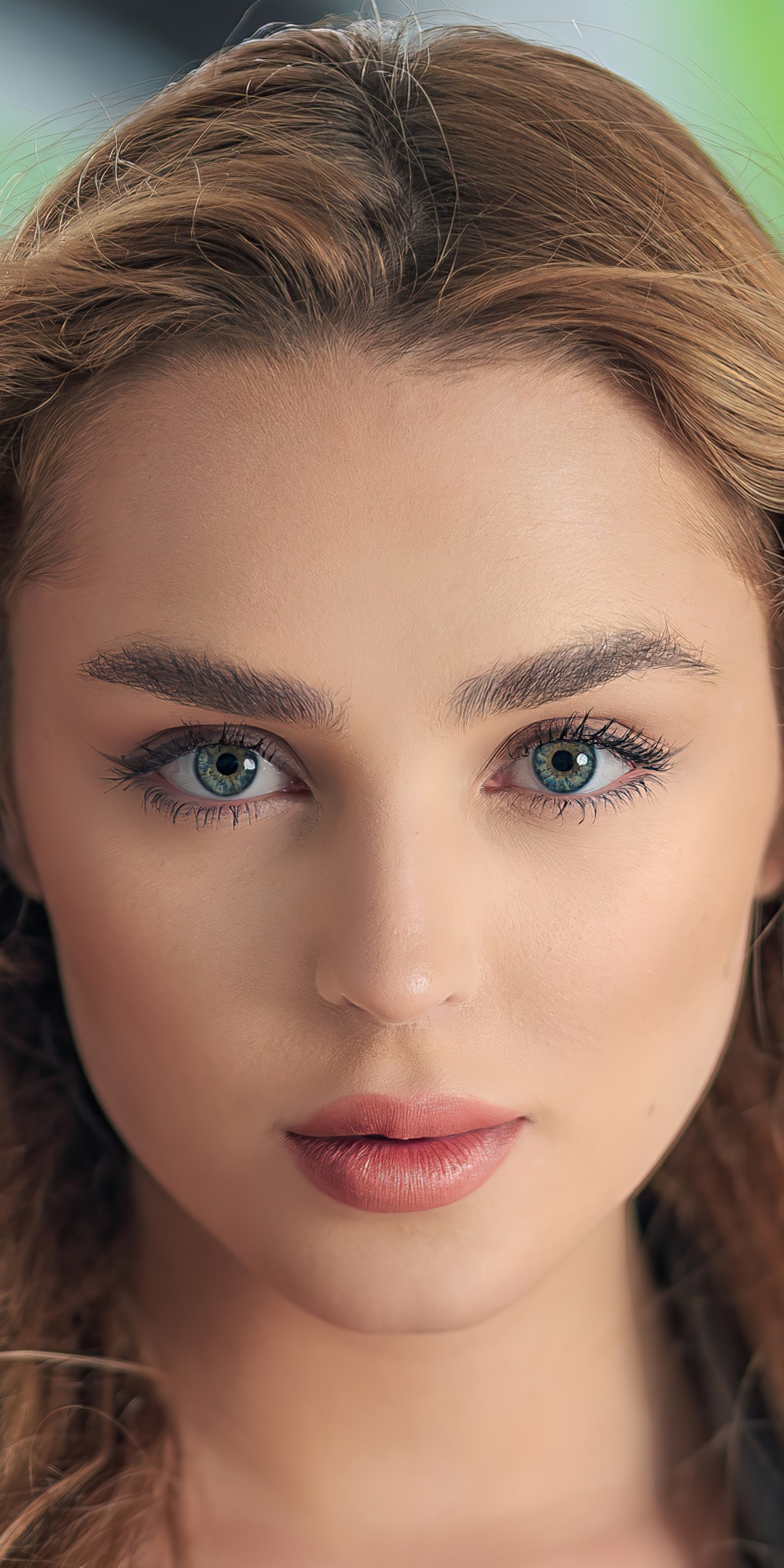 Women Model, Blue Eyes, Face, Blonde, 1080x2160, Phone HD Wallpaper