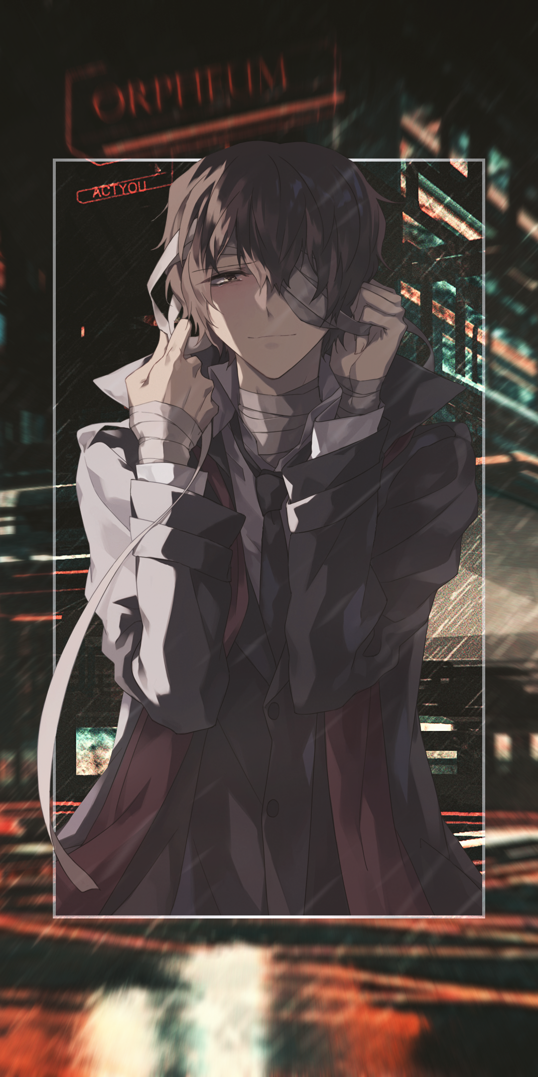 Anime Bungou Stray Dogs, Osamu Dazai, 1080x2160, Phone HD Wallpaper