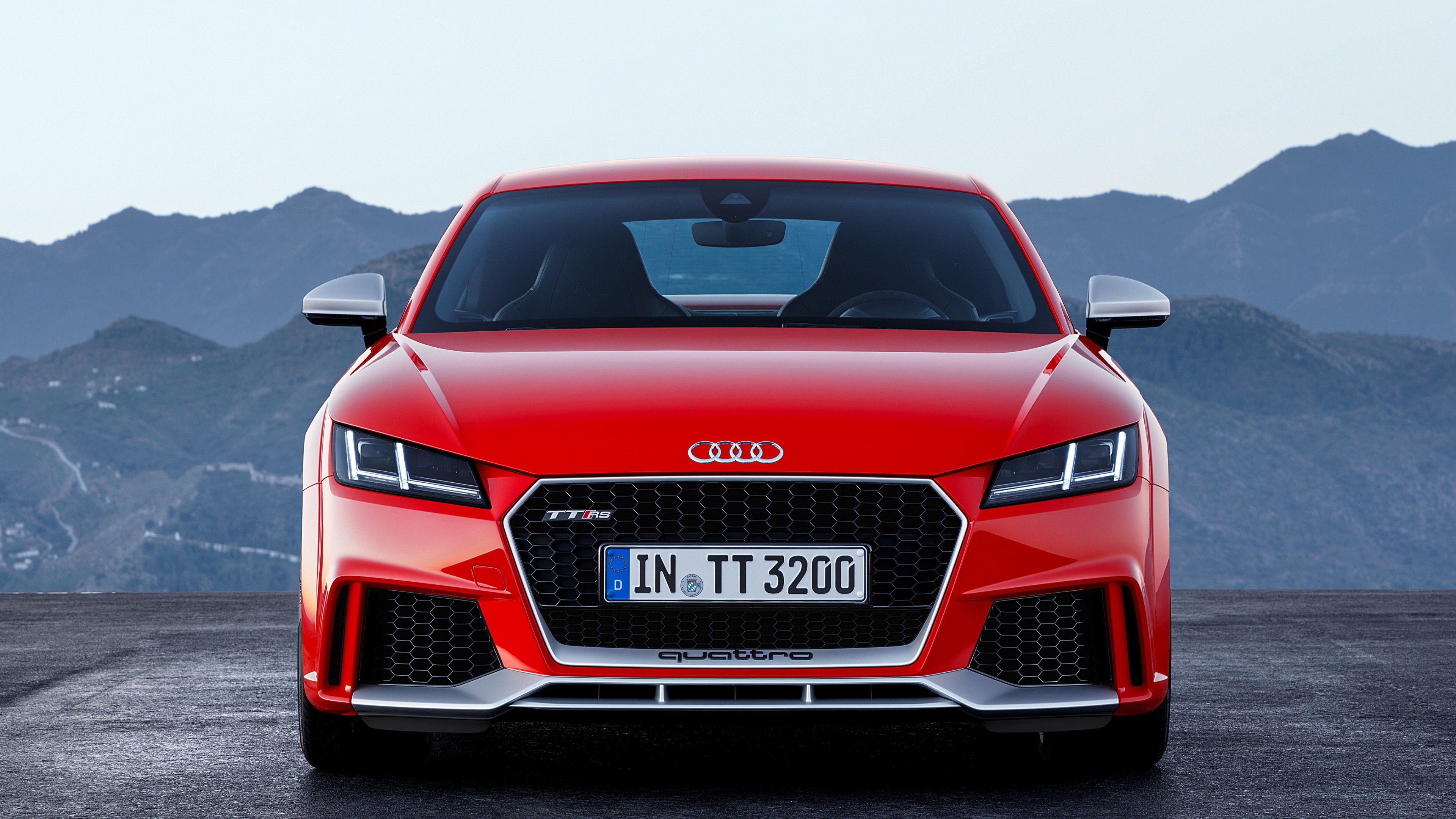 Audi TT RS Coupé (8S), Beijing Motor Show 2016, Auto China 2016, red, HD Wallpaper