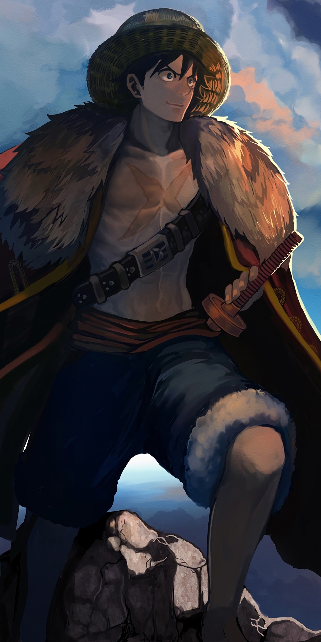 Anime One Piece, Monkey D. Luffy, 1080x2160, Phone HD Wallpaper