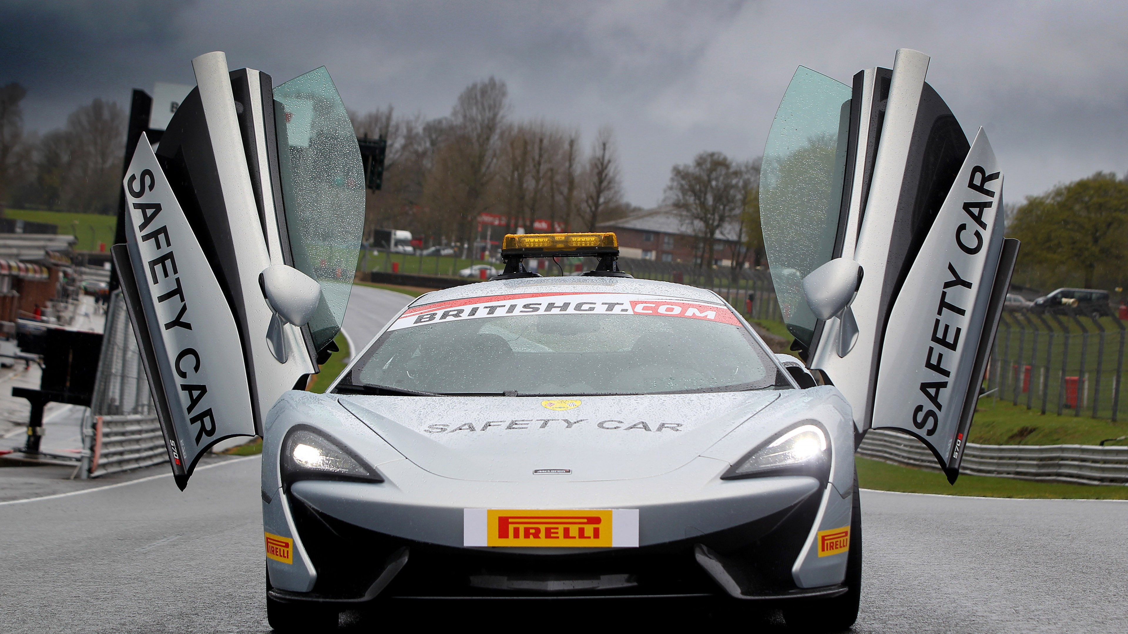 McLaren 570S, supercar safety car, HD Wallpaper