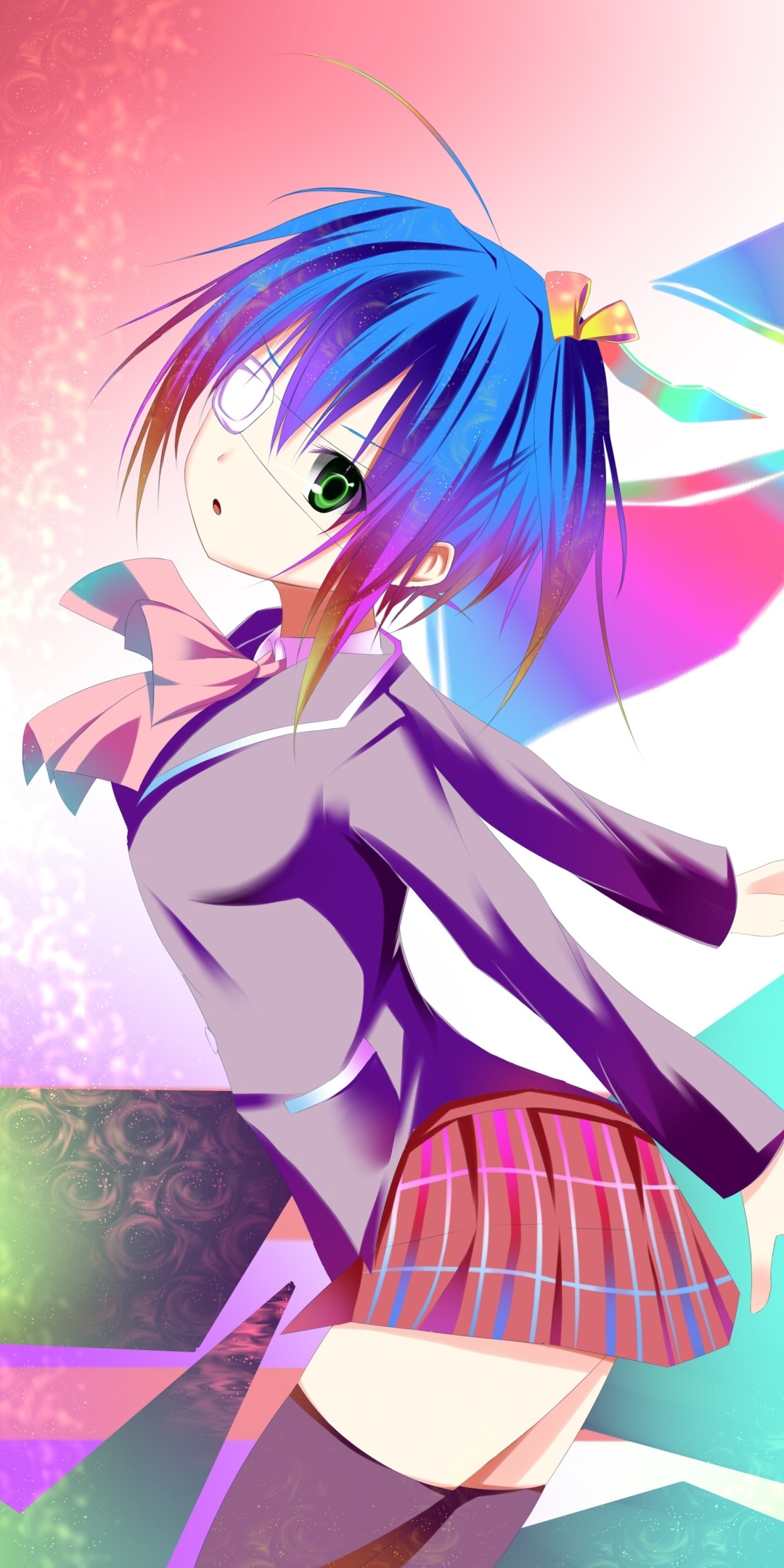 Anime Love, Chunibyo and Other Delusions, Rikka Takanashi, 1080x2160, Phone HD Wallpaper