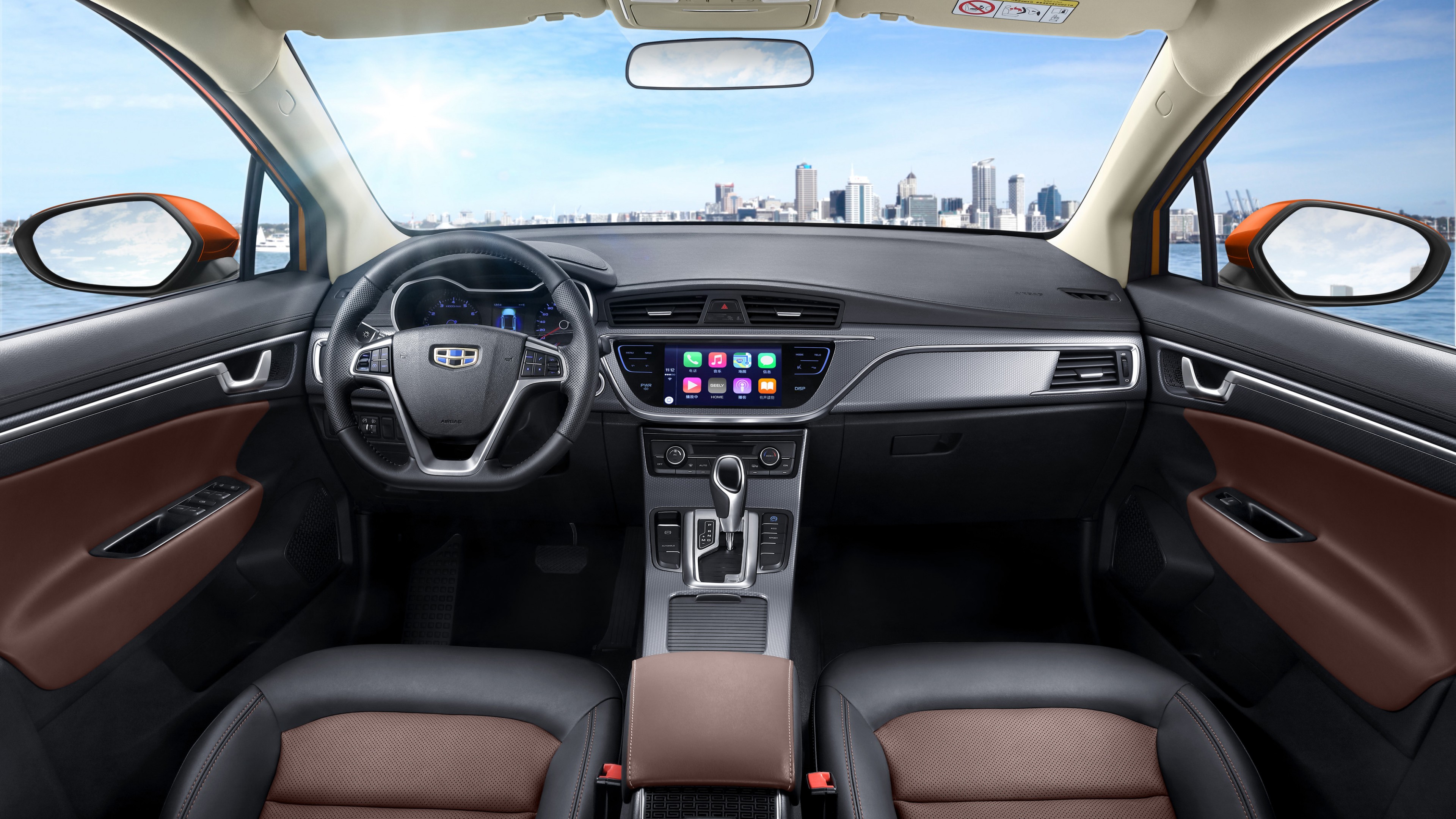 Geely Emgrand GS Sport, Beijing Motor Show 2016, crossover, interior, HD Wallpaper