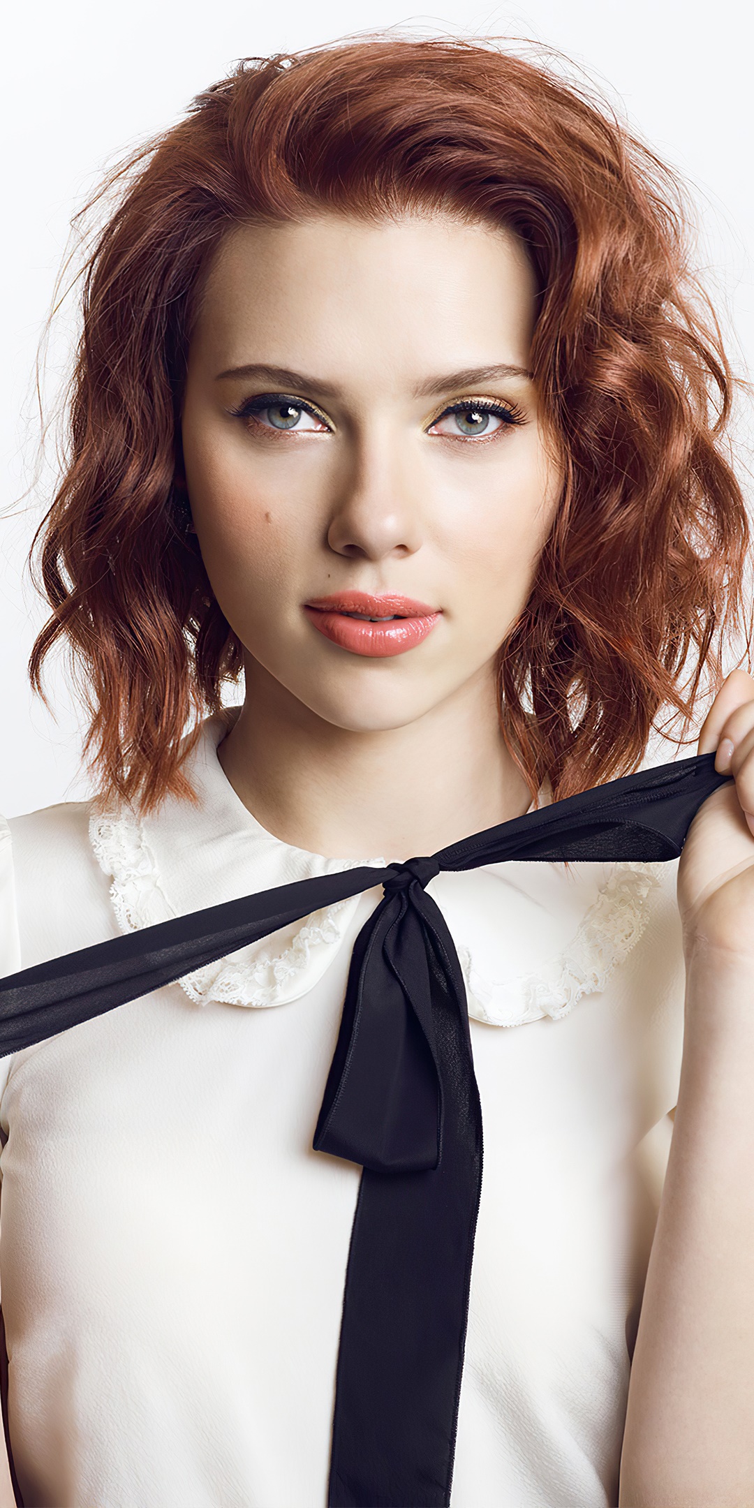 Comics Scarlett Johansson, Blue Eyes, Redhead, Actress, American, 1080x2160, Phone HD Wallpaper