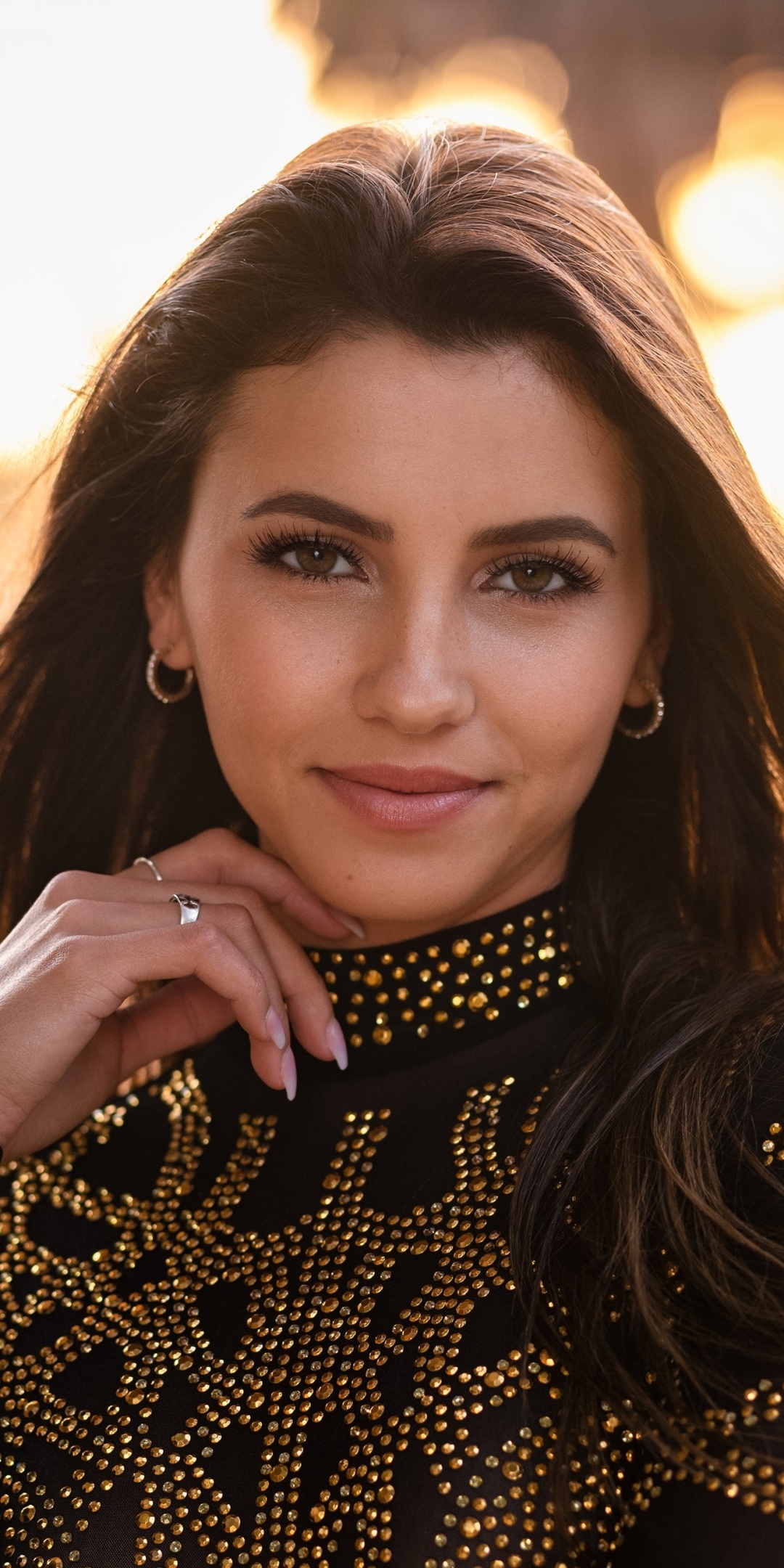 Women Model, Bokeh, Brunette, 1080x2160, Phone HD Wallpaper