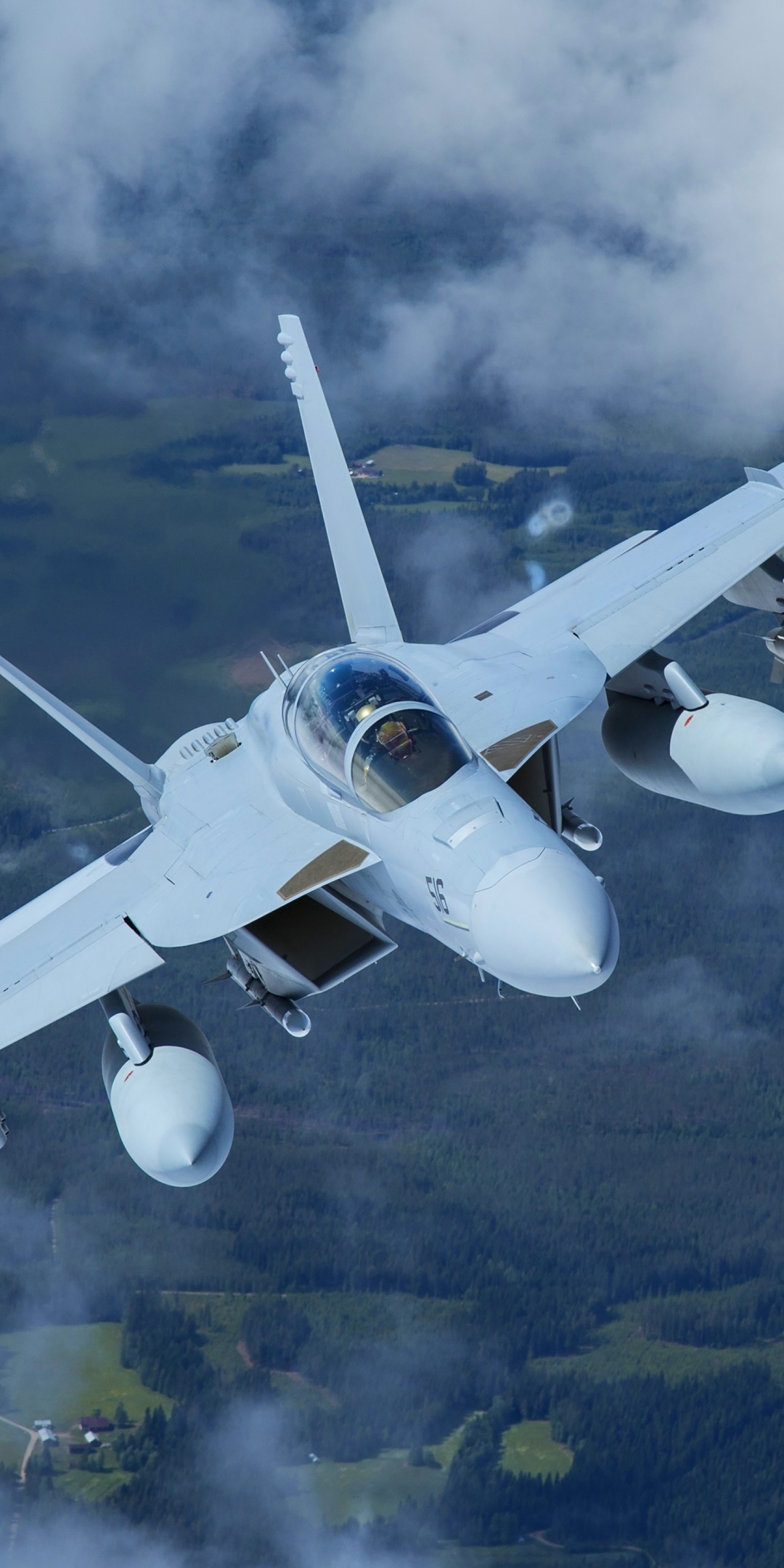 Military Boeing EA-18G Growler, Aircraft, Warplane, Jet Fighter, 1080x2160, Phone HD Wallpaper