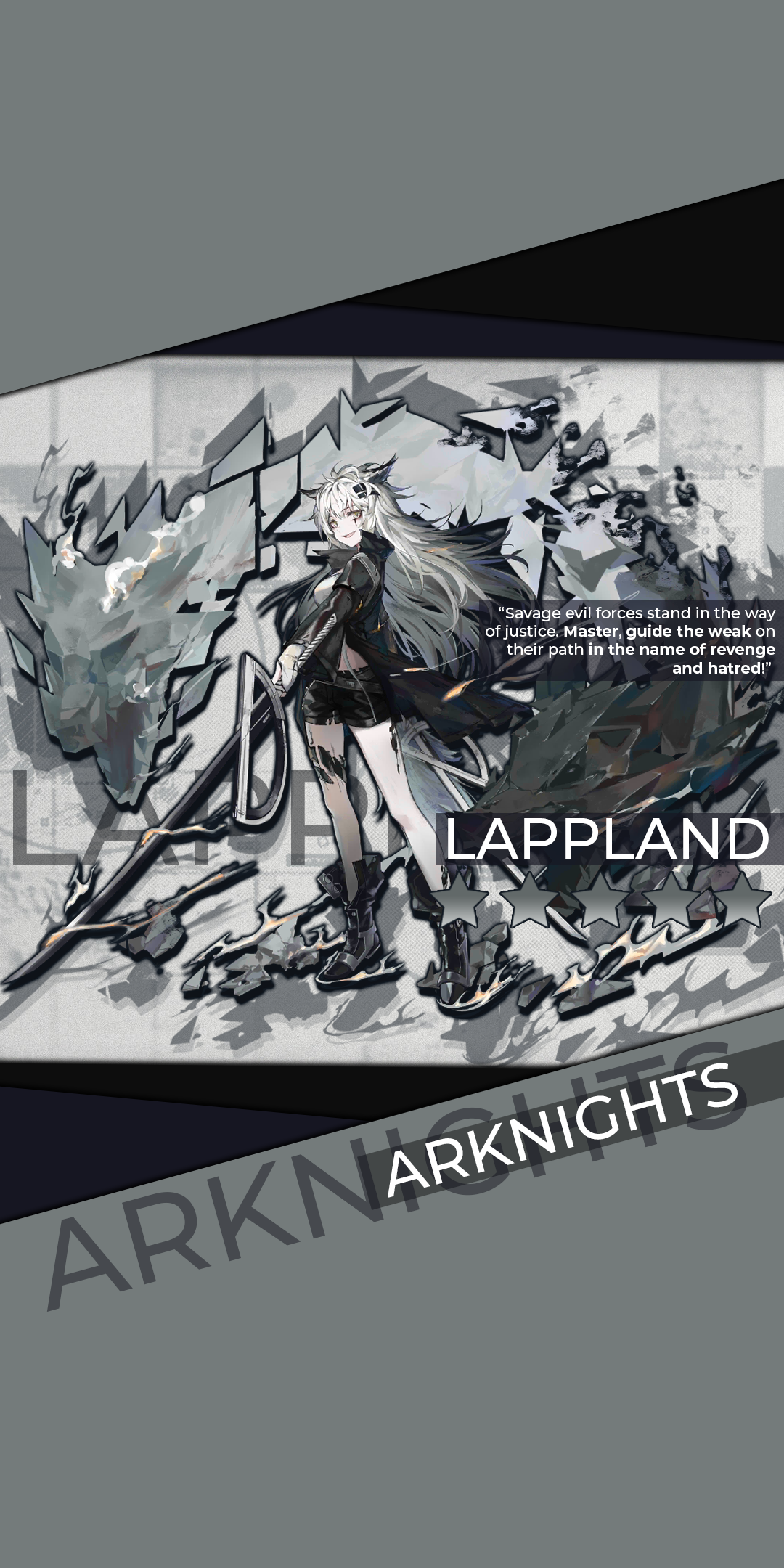 Video Game Arknights, Lappland (Arknights), 1080x2160, Phone HD Wallpaper
