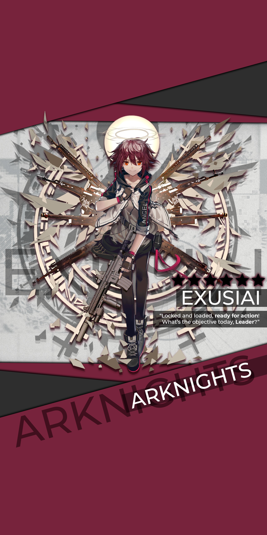 Video Game Arknights, Exusiai (Arknights), 1080x2160, Phone HD Wallpaper