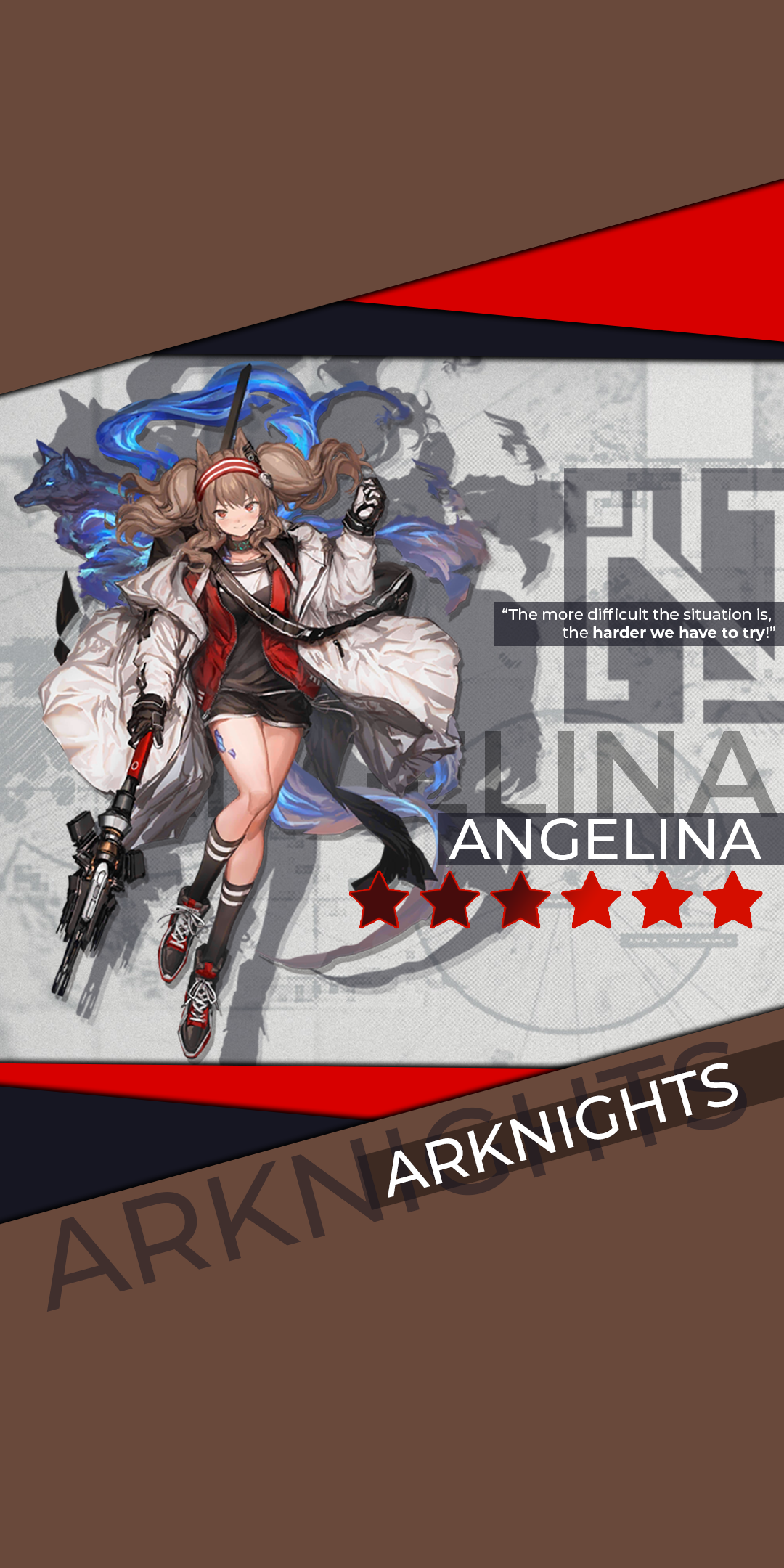 Video Game Arknights, Angelina (Arknights), 1080x2160, Phone HD Wallpaper