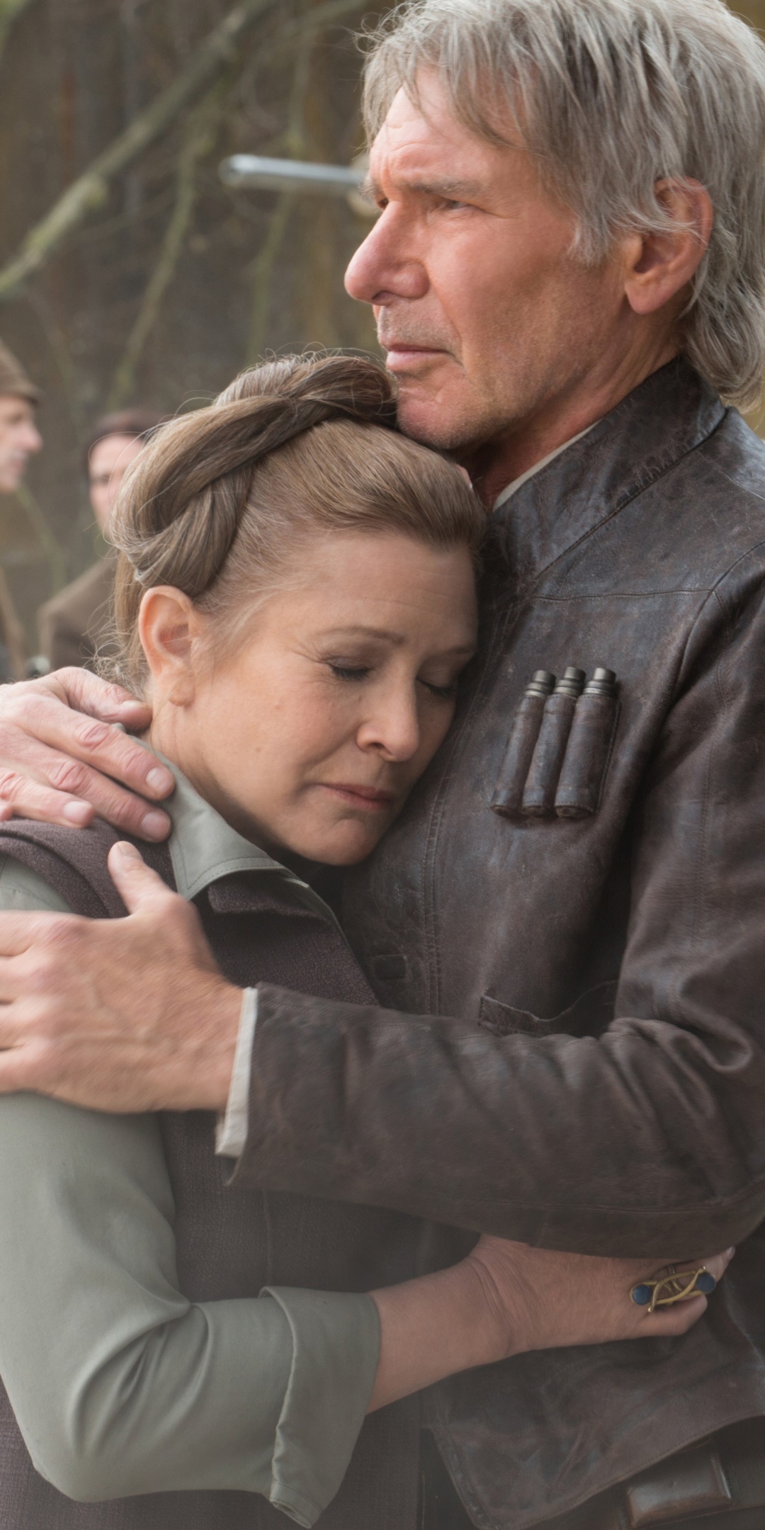 Movie Star Wars Episode VII: The Force Awakens, Princess Leia, Star Wars, Harrison Ford, Han Solo, Carrie Fisher, 1080x2160, Phone HD Wallpaper