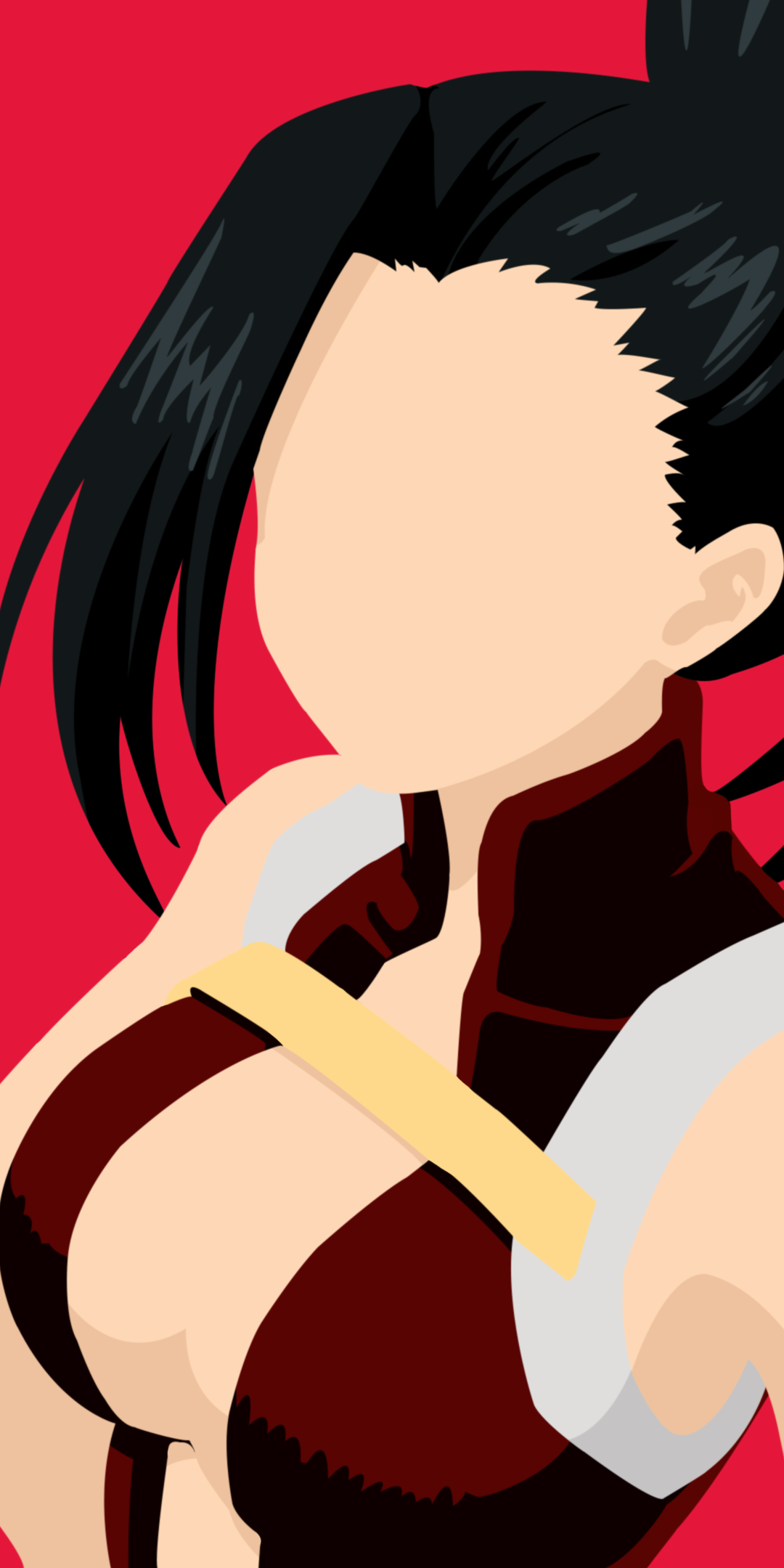 Anime My Hero Academia, Momo Yaoyorozu, Minimalist, 1080x2160, Phone HD Wallpaper