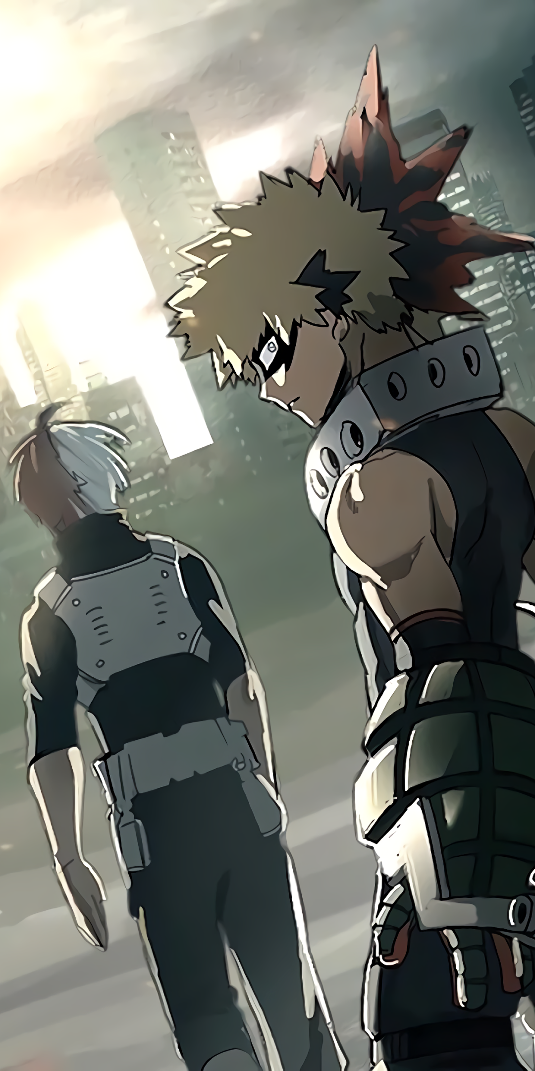 Anime My Hero Academia, Katsuki Bakugou, Shoto Todoroki, 1080x2160, Phone HD Wallpaper