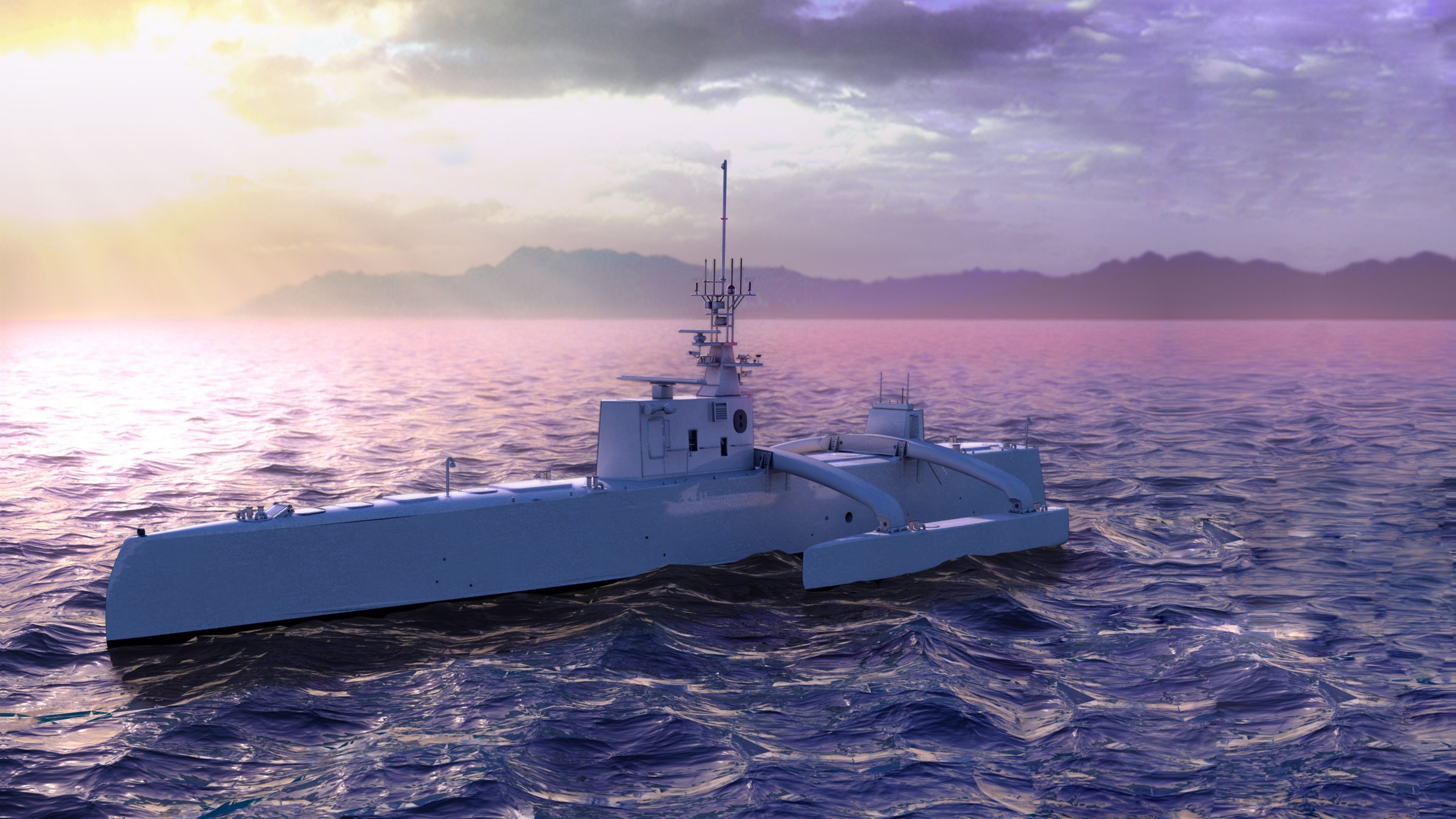 ACTUV, Anti-Submarine Warfare Continuous Trail, Unmanned Vessel, USA Navy, HD Wallpaper