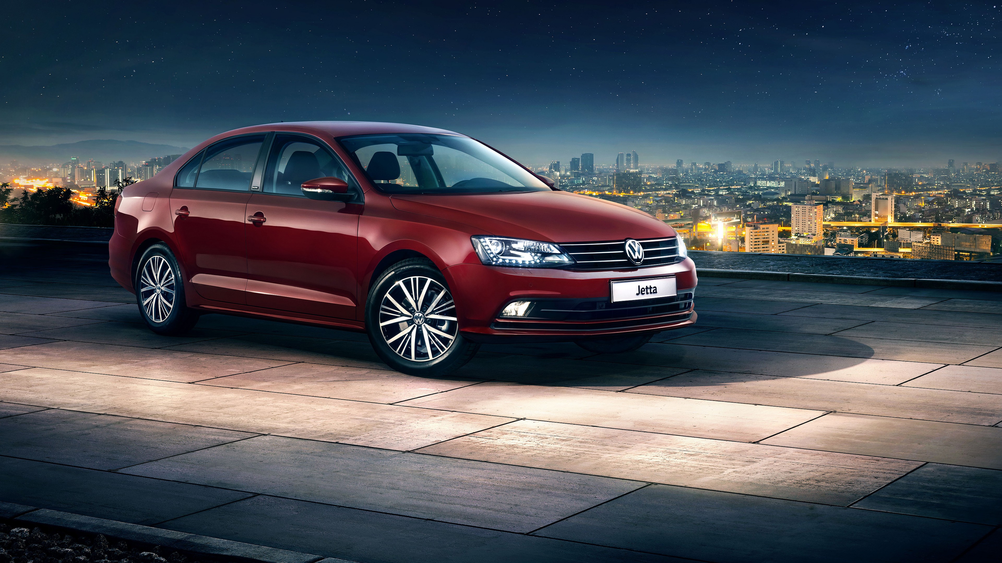 Volkswagen Jetta allstar, sedan, red, HD Wallpaper